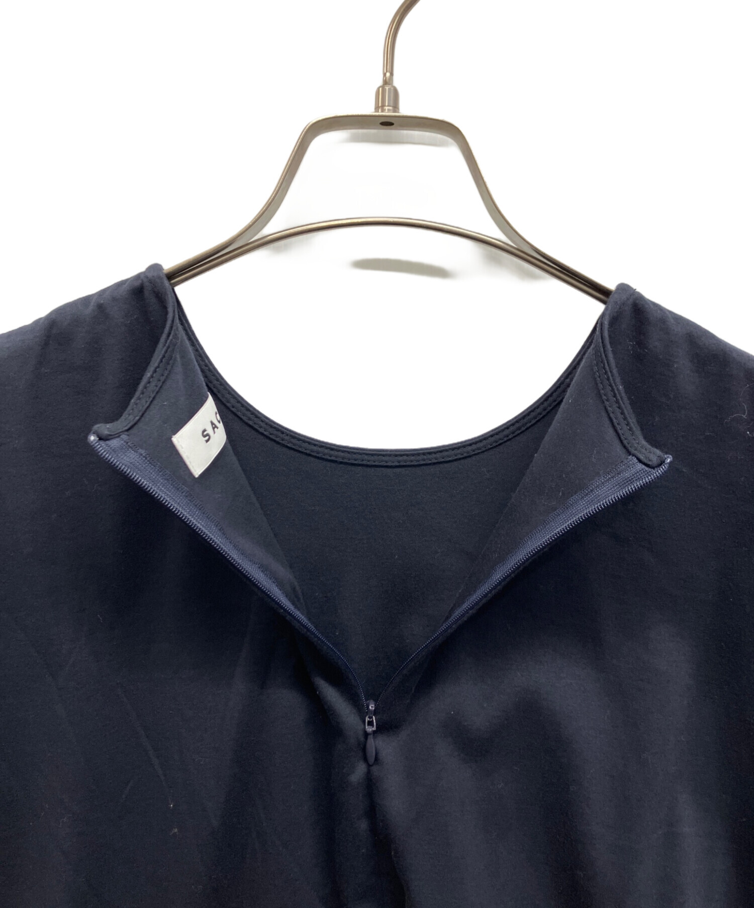 中古・古着通販】SACRA (サクラ) PREMIUM ORGANIC COTTON TOP ネイビー