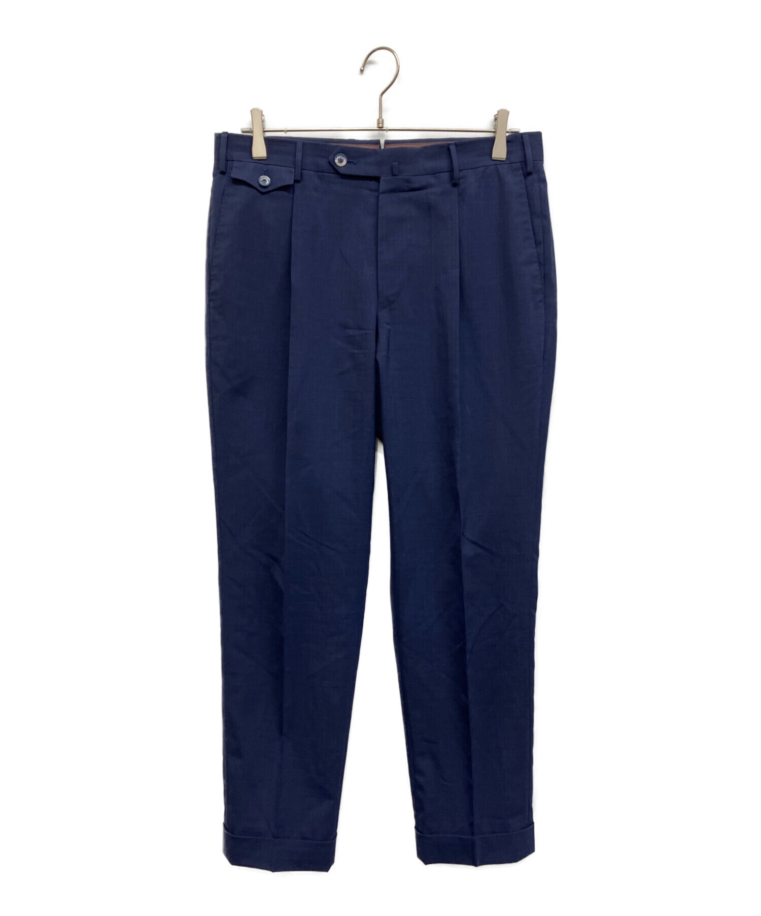 PT TORINO ネイビー スリムフィット スラックス 48 中古・古着通販】PT TORINO (ピーティートリノ) GENTLEMANFIT パンツ