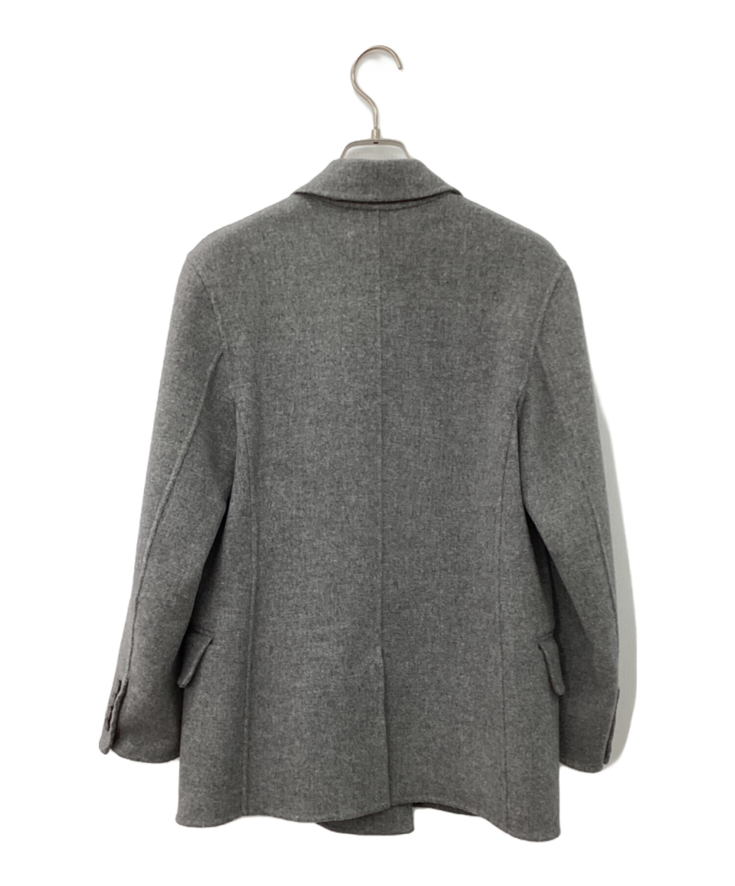 美品♪マックスマーラウィークエンド L ウールジャケット ダブルジップ グレー 美品♪マックスマーラウィークエンド L ウールジャケット ダブルジップ
