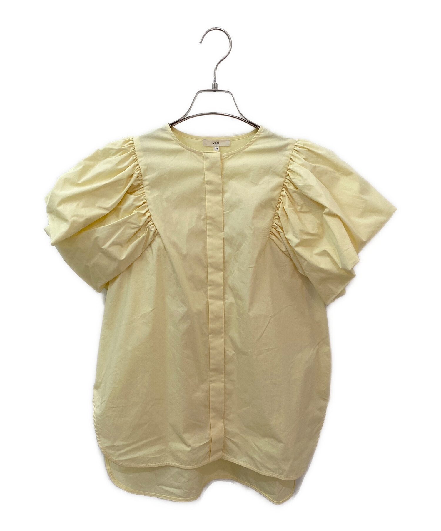 中古・古着通販】YORI (ヨリ) バルーンスリーブブラウス イエロー 