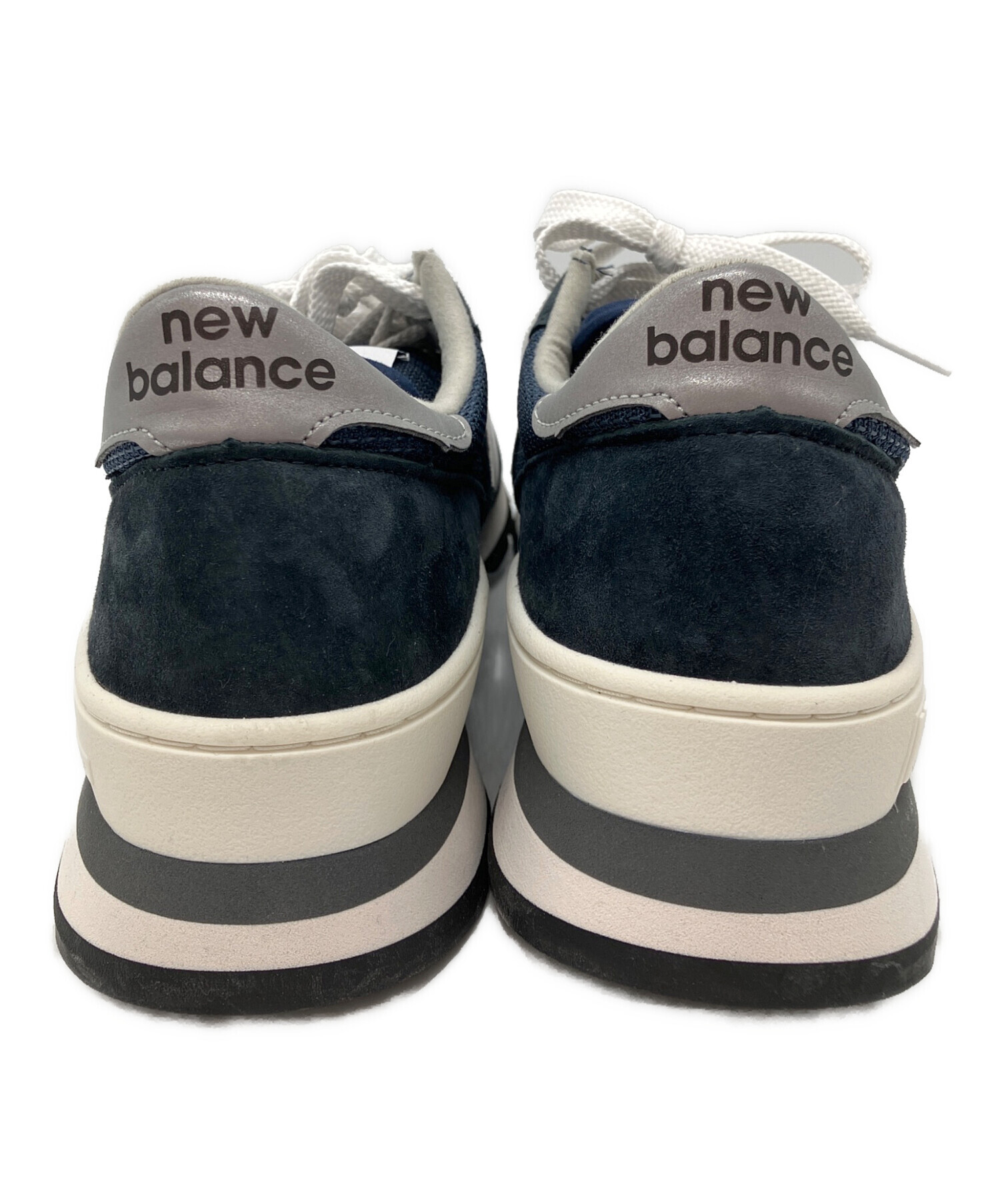 美品)ニューバランス990v3 ネイビー 27.5cm New Balance - 訳あり 