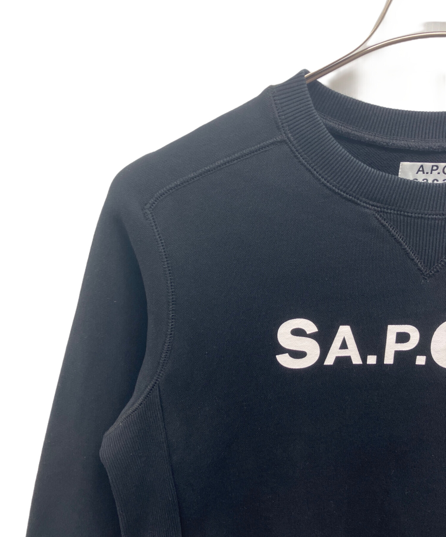 豪華で新しい A.P.C. × sacai ブラック スウェット S 【公式通販】