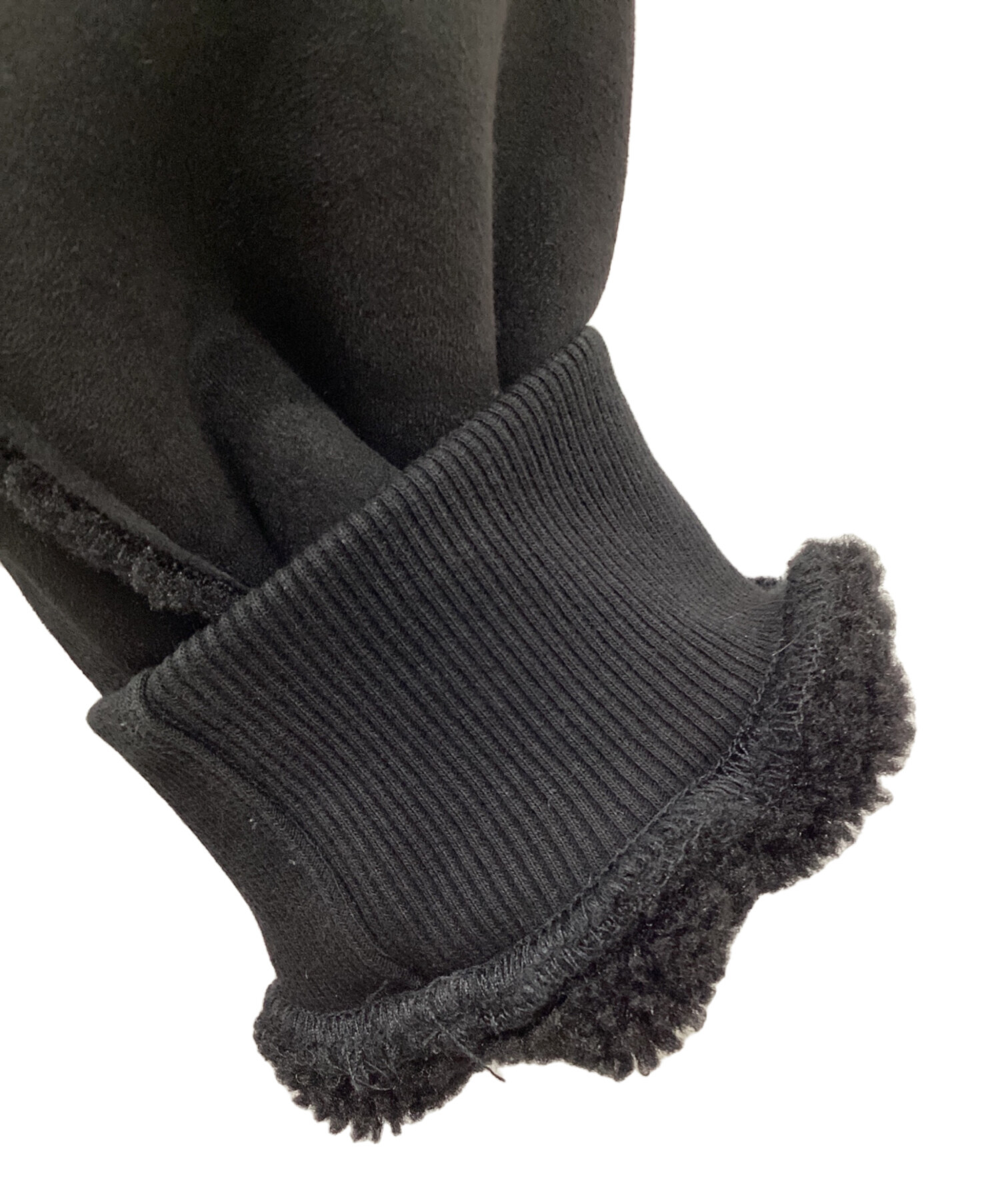 中古・古着通販】PALACE (パレス) SHERPA FAUX SUEDE FUNNEL ブラック