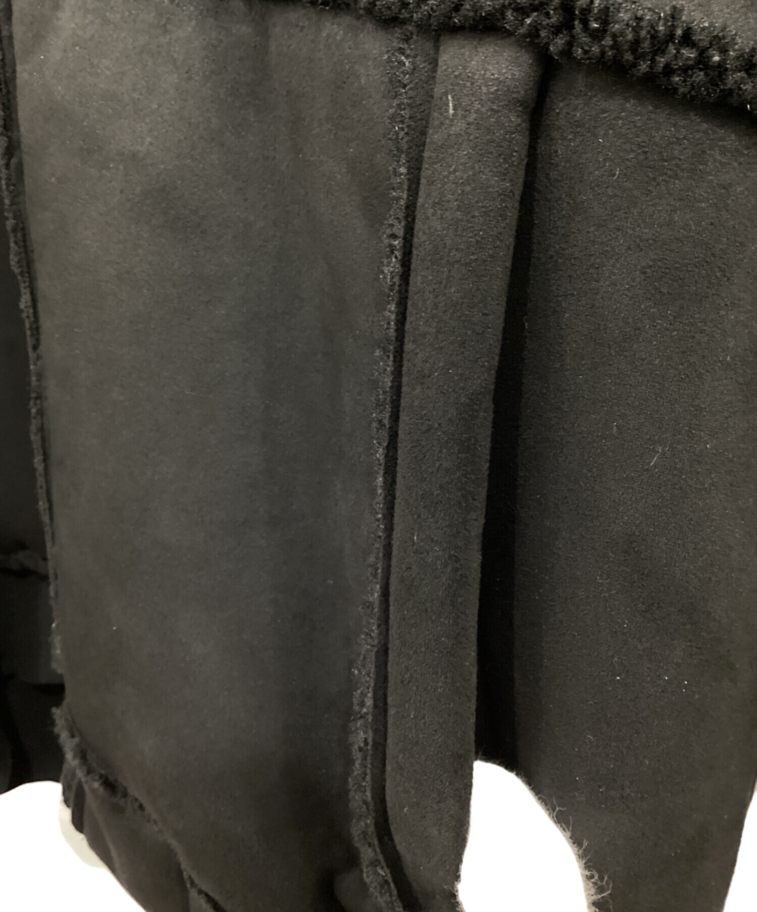 中古・古着通販】PALACE (パレス) SHERPA FAUX SUEDE FUNNEL ブラック 