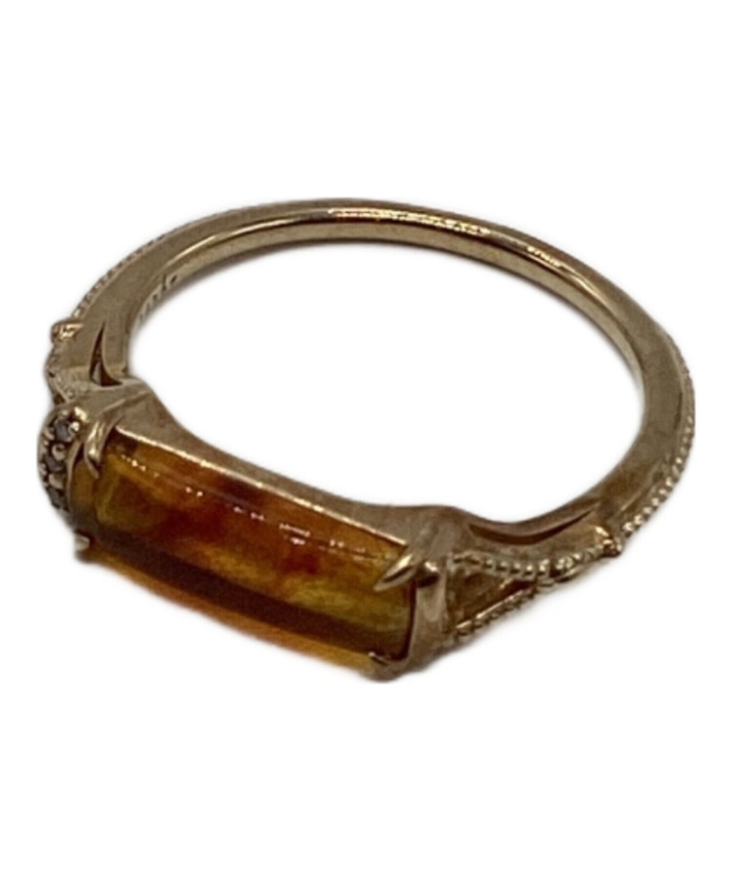 中古・古着通販】agete (アガット) アンバーリング サイズ:下記参照 