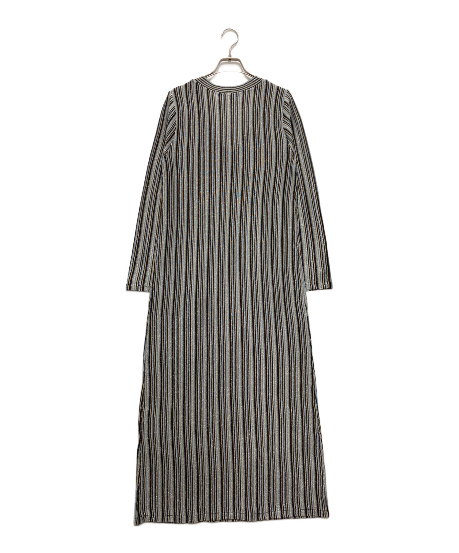 中古・古着通販】sahara (サハラ) Striped Glitter Dress/ストライプ