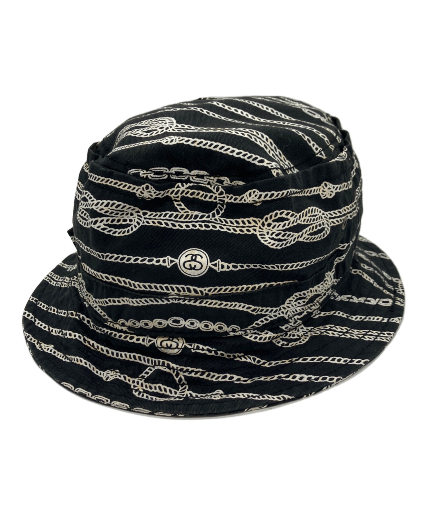 中古・古着通販】stussy (ステューシー) チェーン柄バケットハット 