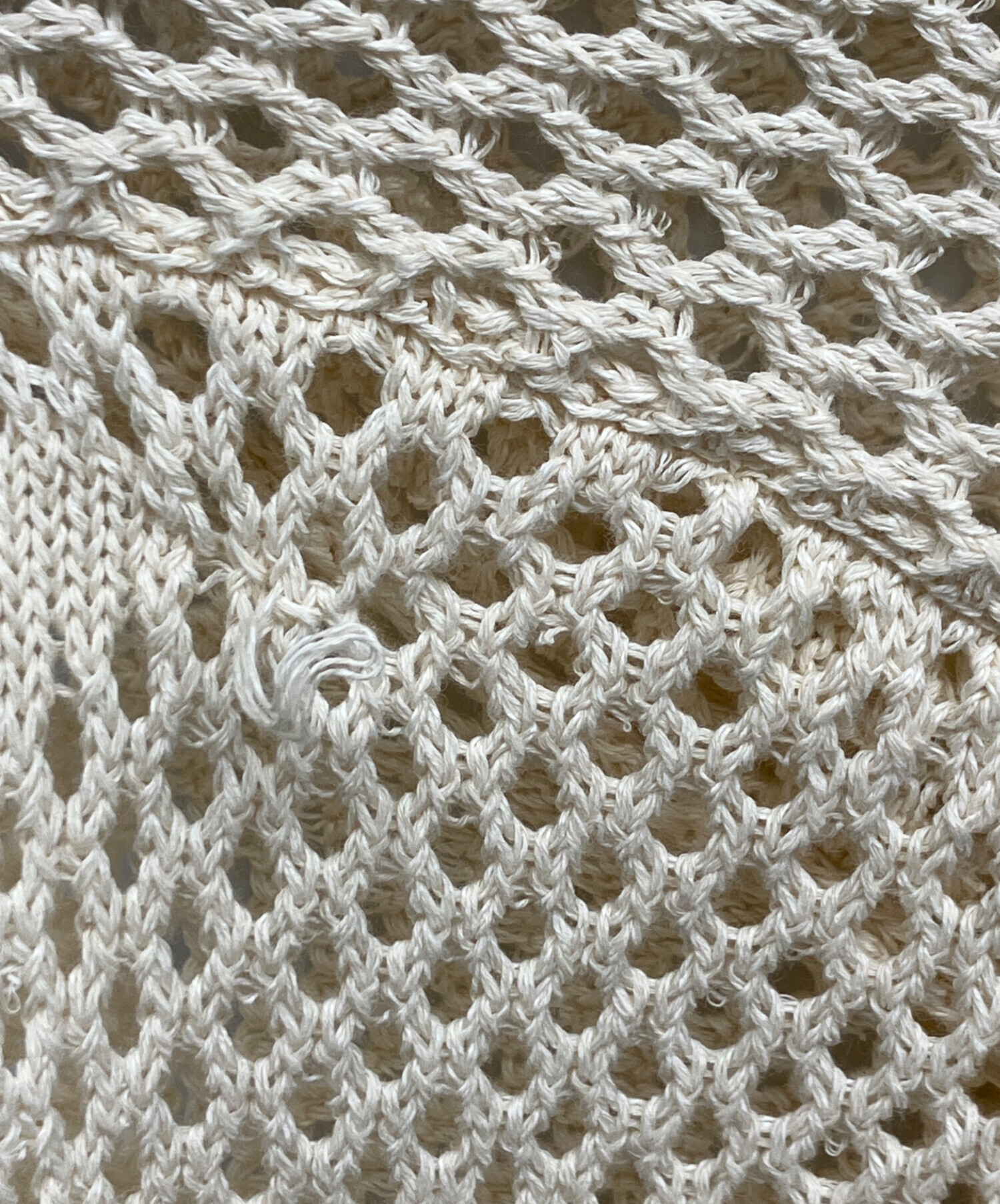 中古・古着通販】NKNIT (ンニット) mesh♡pattern KNIT shirt