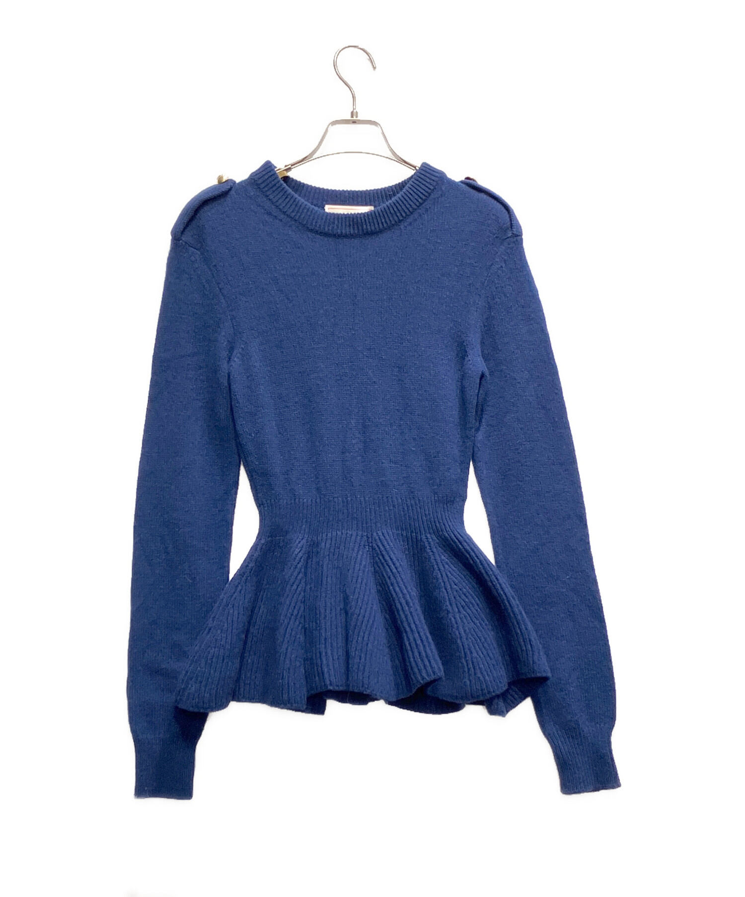 3323【希少】 アレキサンダーマックイーン カシミヤ混 スカルロゴ ニット