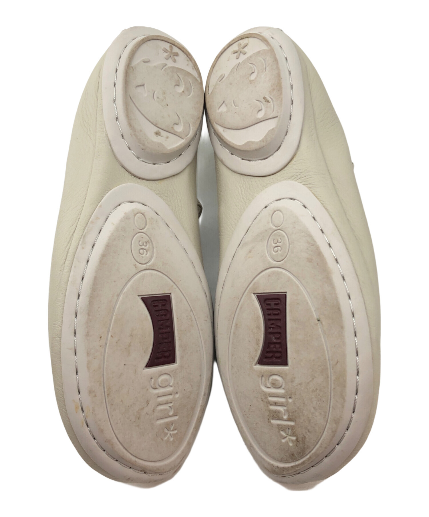 中古・古着通販】CAMPER (カンペール) バレエシューズ ベージュ サイズ 