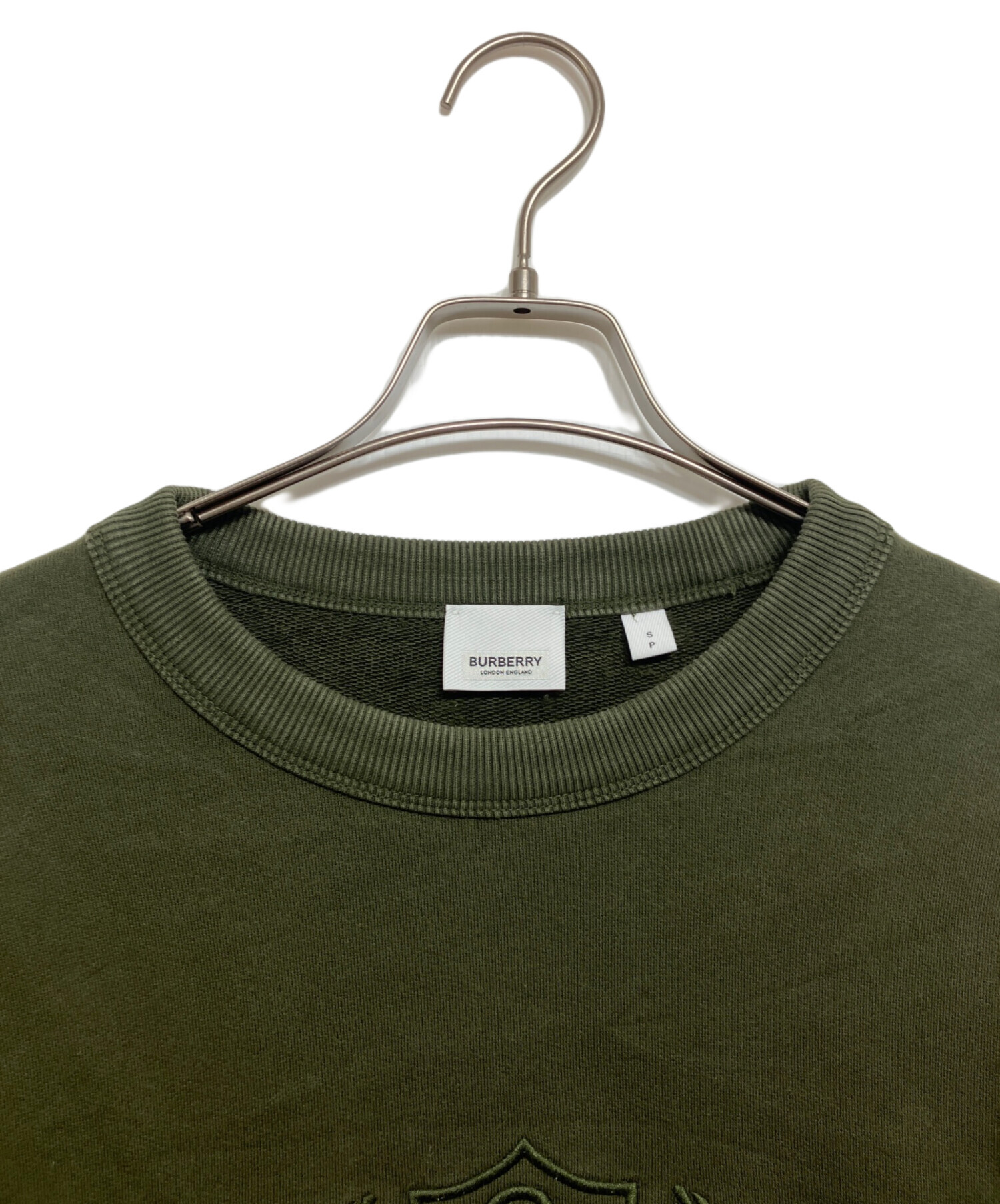 BURBERRY オリーブグリーン トレーナー 中古・古着通販】BURBERRY (バーバリー) オークリーフ スウェット