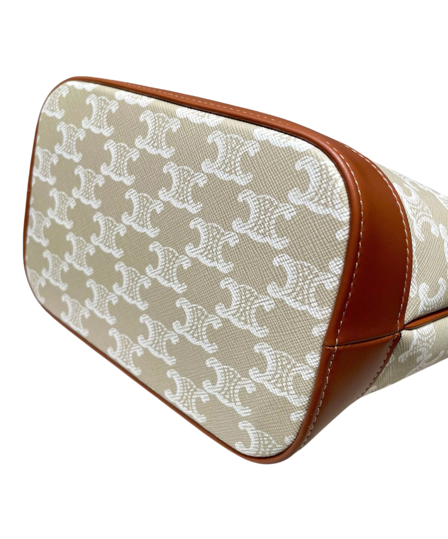 中古・古着通販】CELINE (セリーヌ) スモールバケット タン×ベージュ