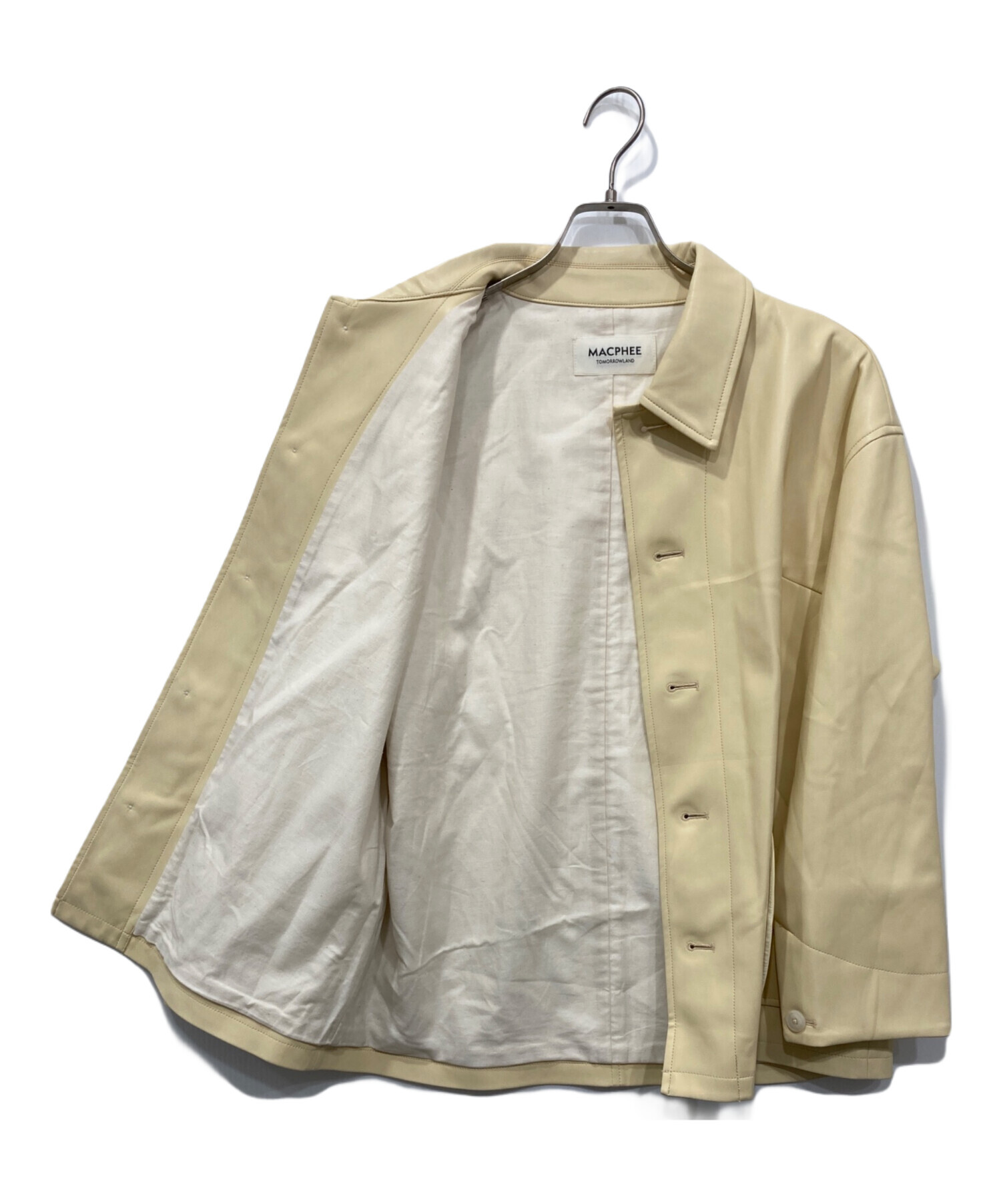 中古・古着通販】MACPHEE (マカフィー) レザーライク カバーオール