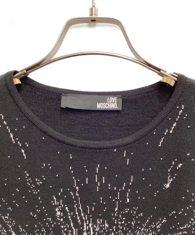 中古・古着通販】LOVE MOSCHINO (ラブモスキーノ) インターシャニット
