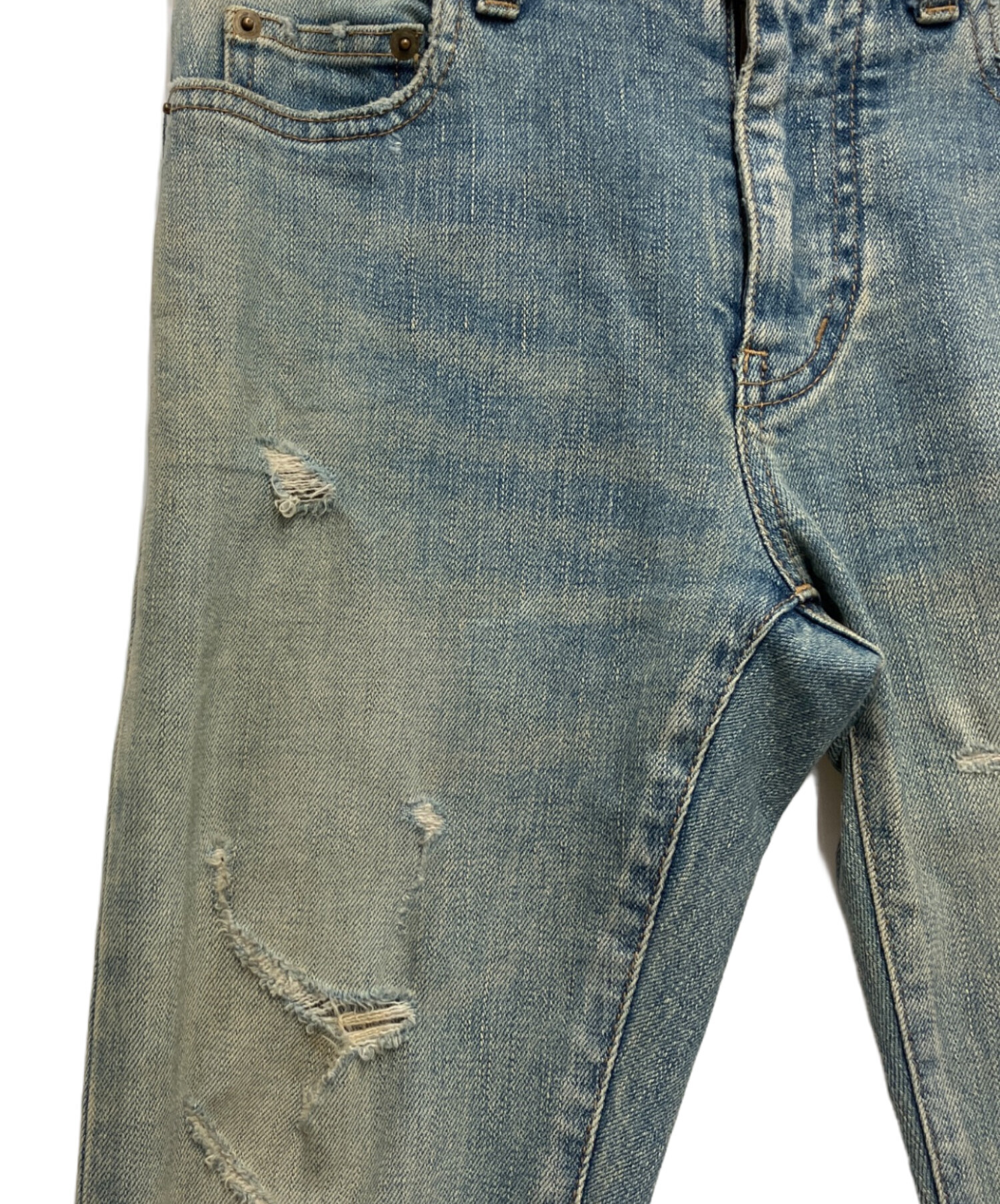 中古・古着通販】Saint Laurent Paris (サンローランパリ) デストロイ