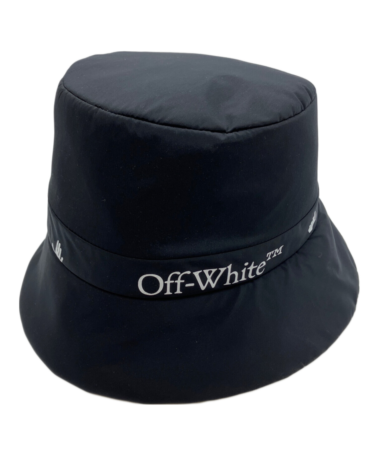 OFF-WHITE オフホワイト ハット - 黒 【古着】【中古】 中古・古着通販】OFFWHITE (オフホワイト) バケットハット ブラック