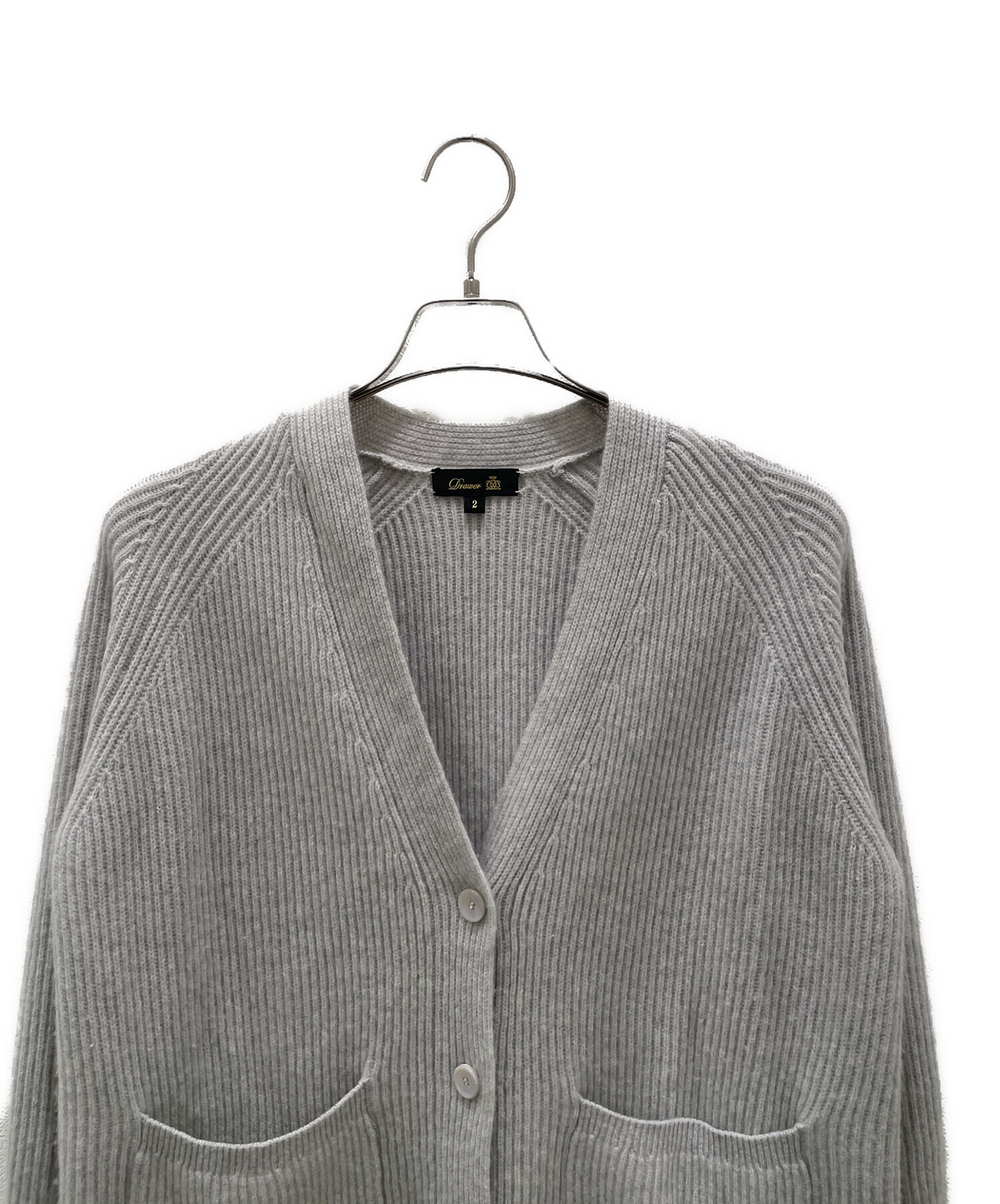 中古・古着通販】DRAWER (ドゥロワー) ウールカシミヤアゼ編み