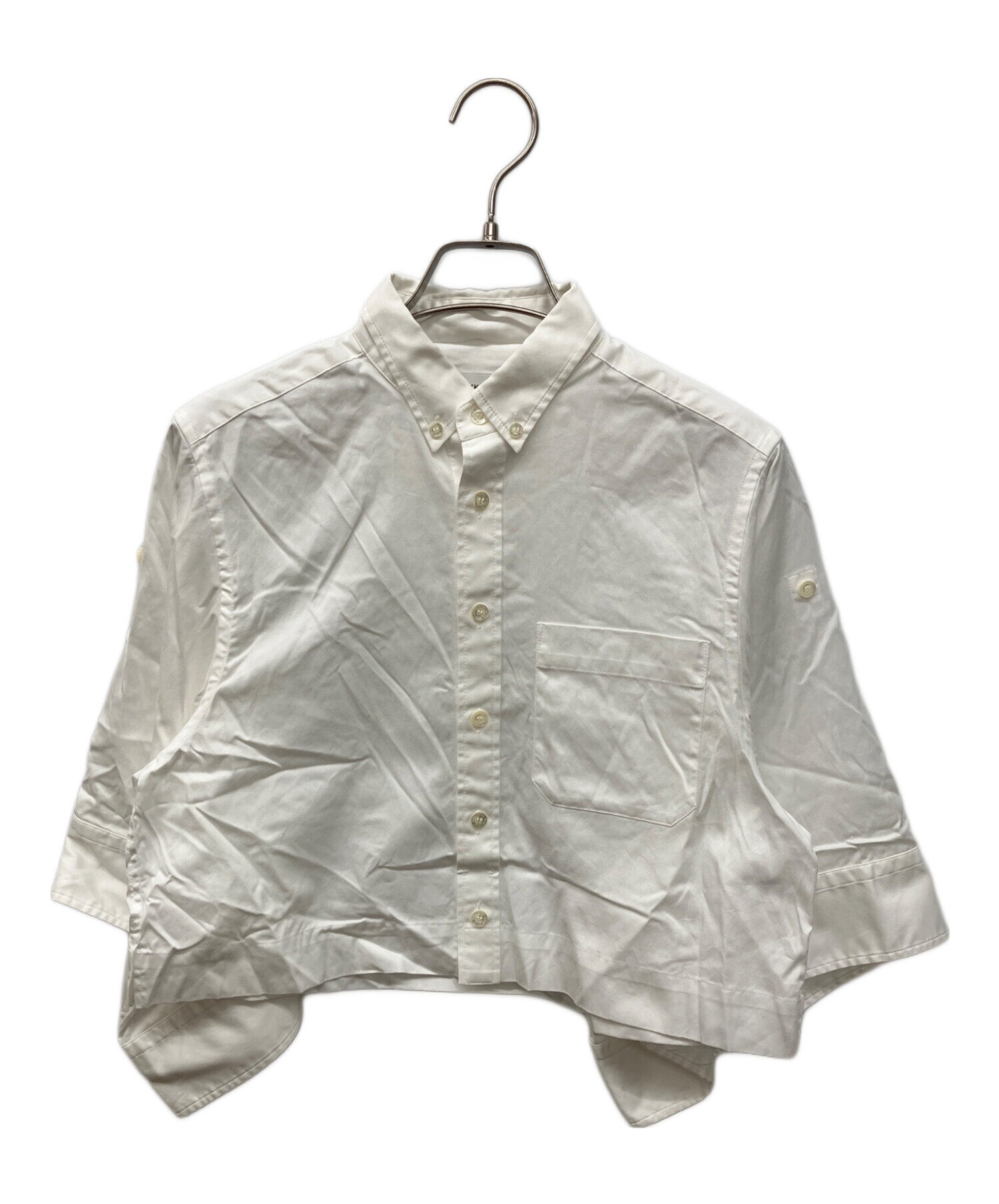 中古・古着通販】HYKE (ハイク) BUTTON-DOWN BELL-SLEEVE SHIRT 