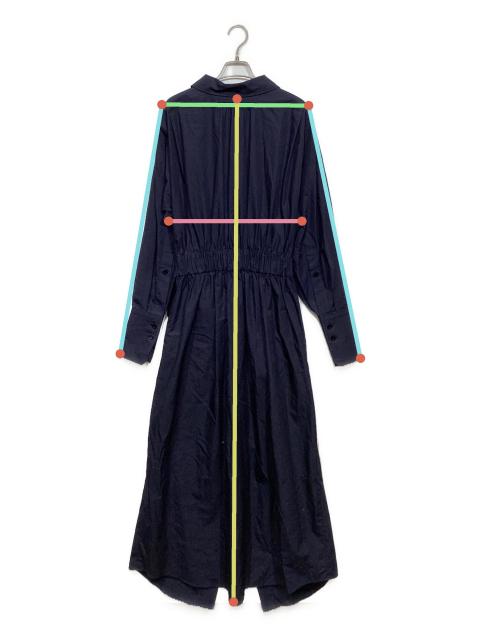 新品未使用　PATOU パトゥ　シャツ　ワンピース　34 中古・古着通販】patou (パトゥ) ドッキングシャツワンピース ネイビー