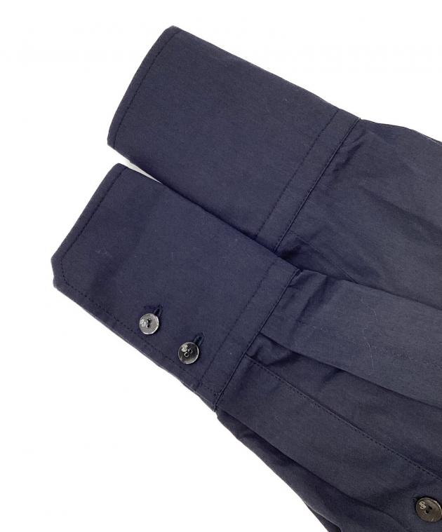 中古・古着通販】patou (パトゥ) ドッキングシャツワンピース ネイビー
