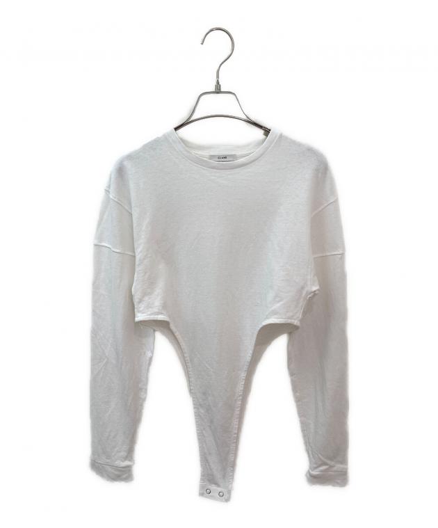 CLANE CONSTRUCTIVE FORM BODY SUIT ホワイト 中古・古着通販】CLANE (クラネ) CONSTRUCTIVE FORM BODY SUIT