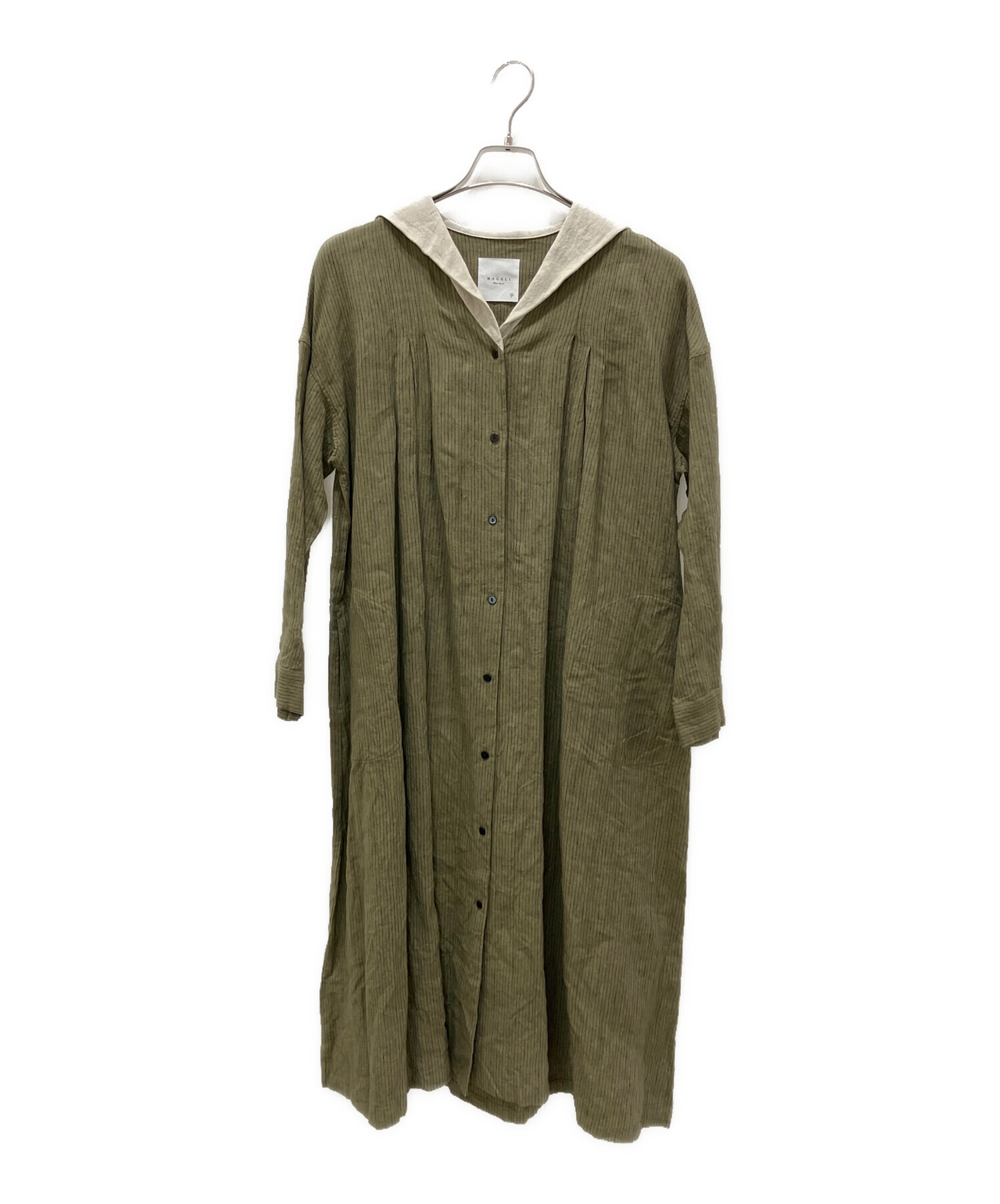 取引3000記念セール✨元アパレル店員K 中古・古着通販】magali (マガリ) オーバーダイリネン・セーラー襟