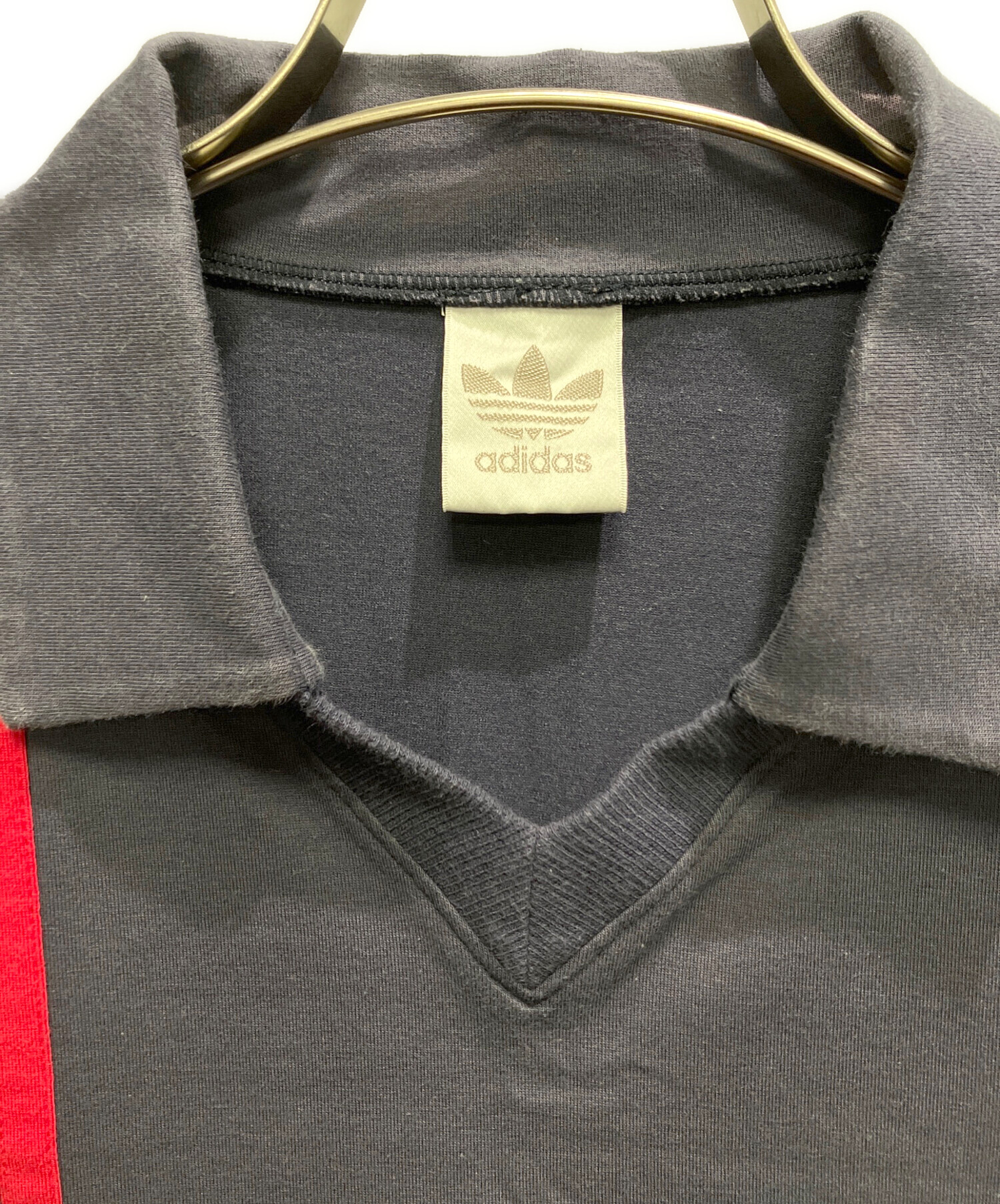 中古・古着通販】adidas (アディダス) ポロシャツ ネイビー サイズ:L 