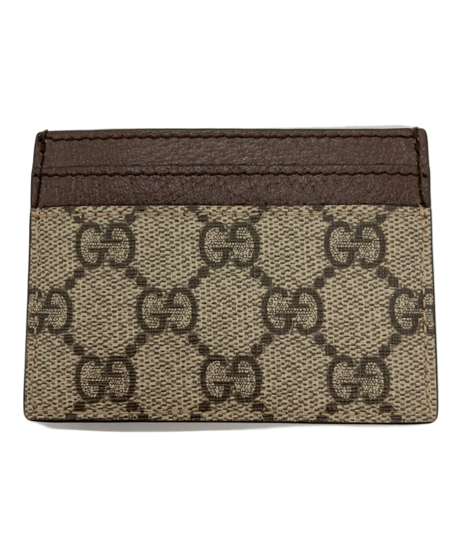 中古・古着通販】GUCCI (グッチ) GG パスケース カードケース ブラウン