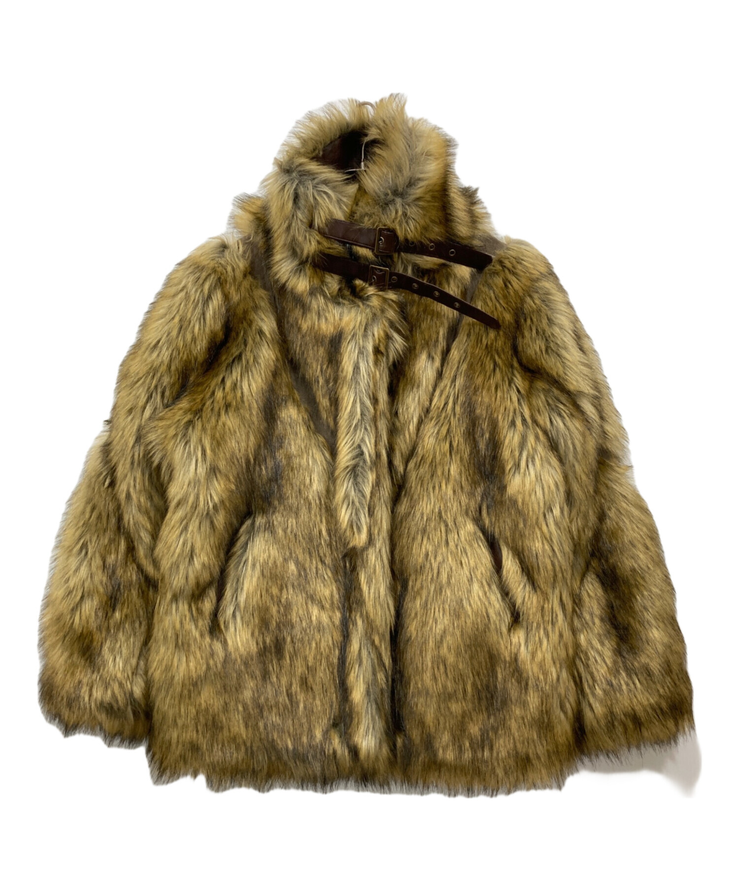 中古・古着通販】VIAVANDA (ヴィアヴァンダ) ファーコート ブラウン