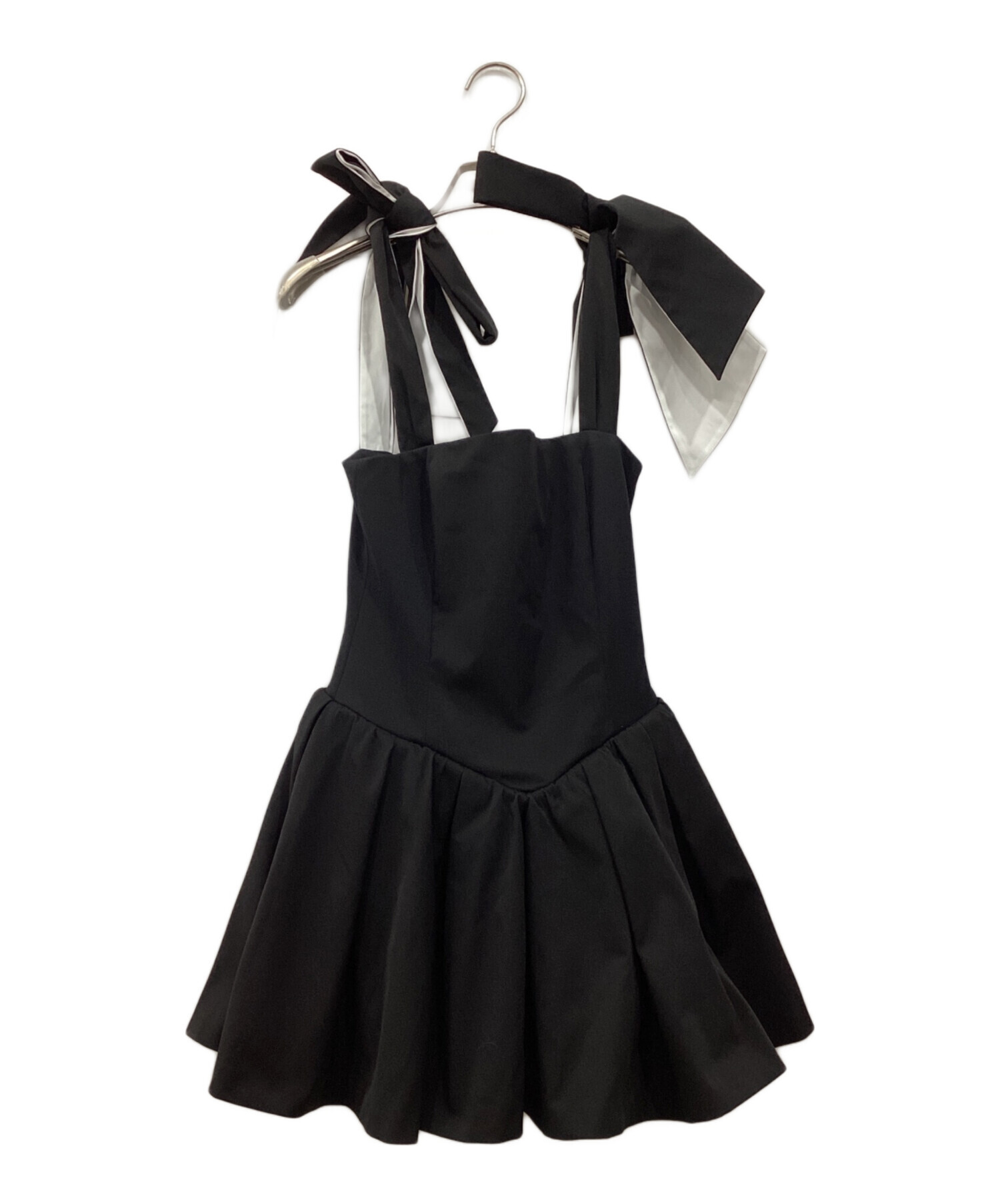 ワンピース theredthread V ribbon dress othello 中古・古着通販】THEREDTHREAD (ザレッドスレッド) V ribbon dress