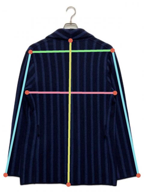 中古・古着通販】LARDINI (ラルディーニ) ニットジャケット ネイビー