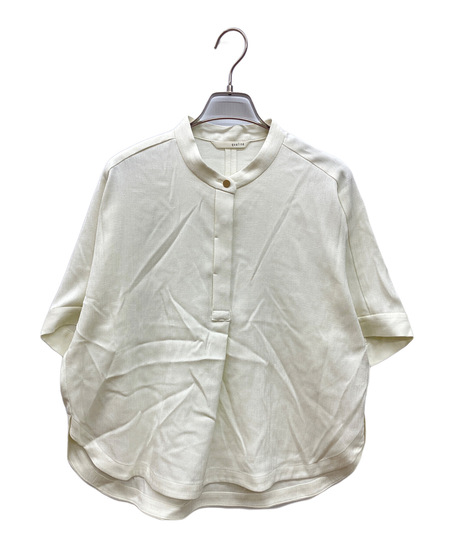 中古・古着通販】qualite (カリテ) リネンライクラウンドスリット 
