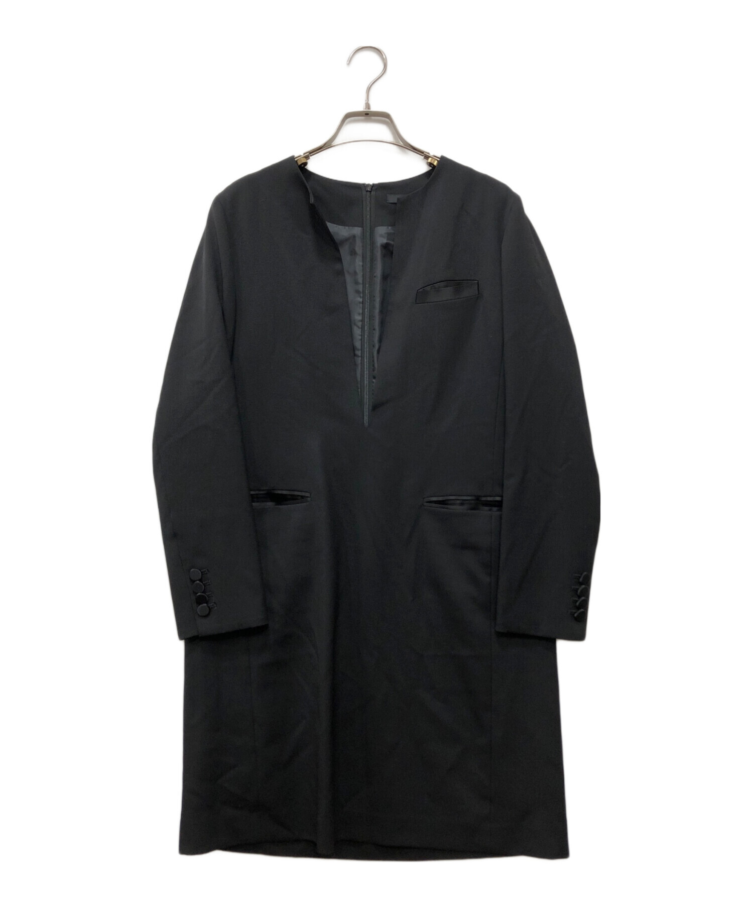 中古・古着通販】CINOH (チノ) JACKET DRESS ブラック サイズ:38