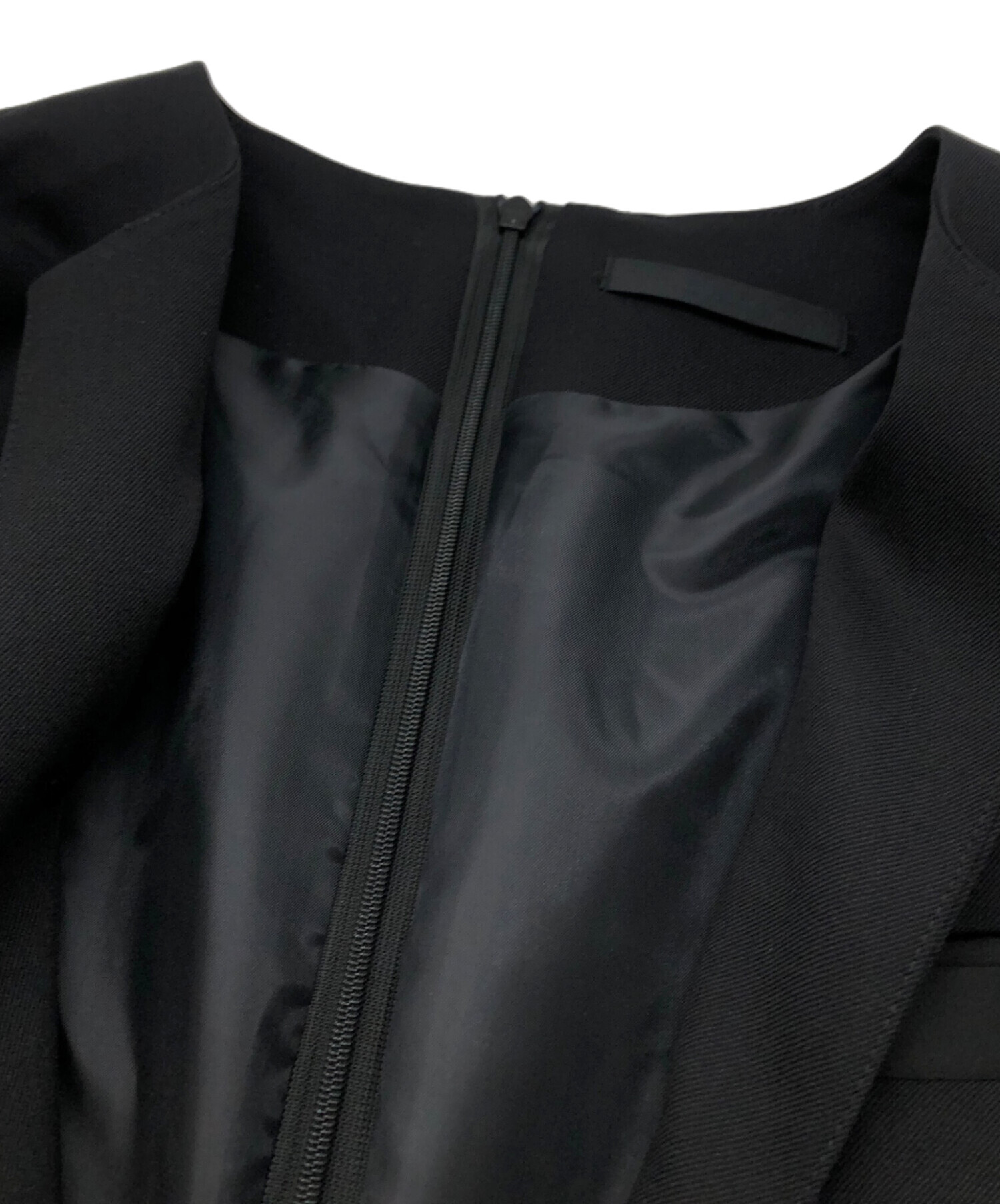 中古・古着通販】CINOH (チノ) JACKET DRESS ブラック サイズ:38