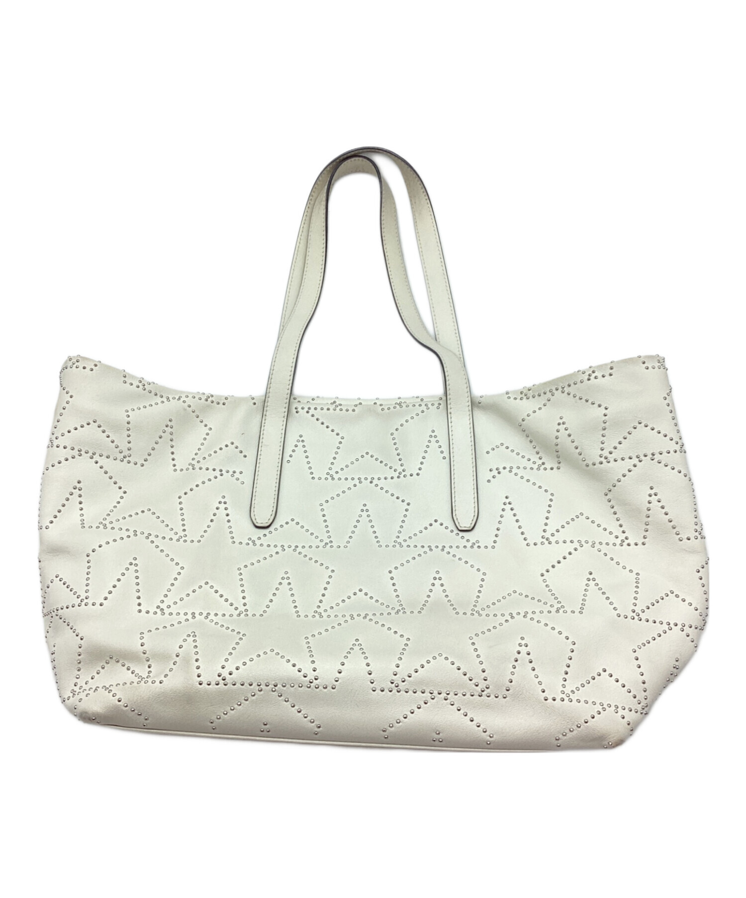 中古・古着通販】JIMMY CHOO (ジミーチュウ) トートバッグ ホワイト 