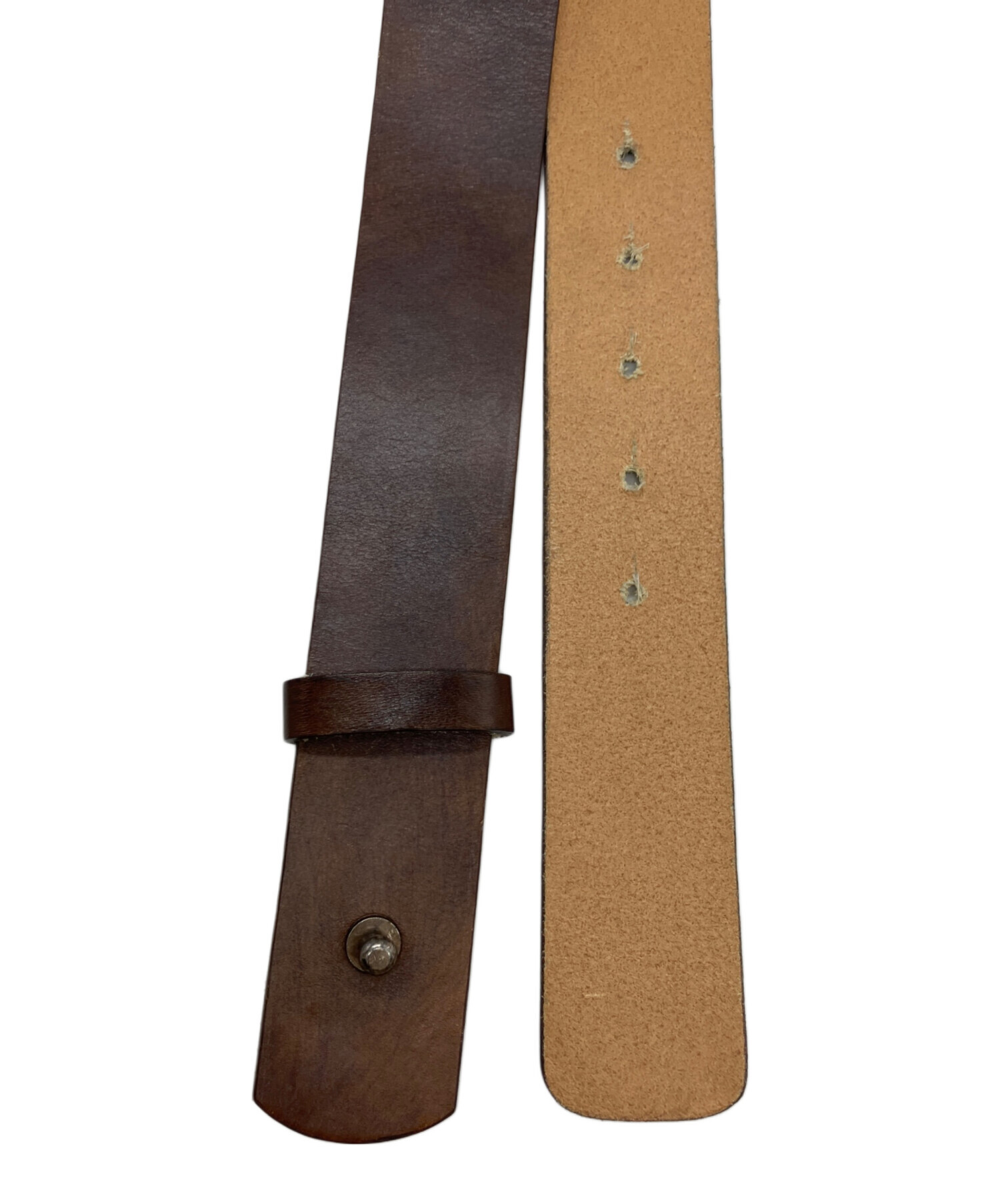 中古・古着通販】GALLIANO (ガリアーノ) レザーベルト ブラウン