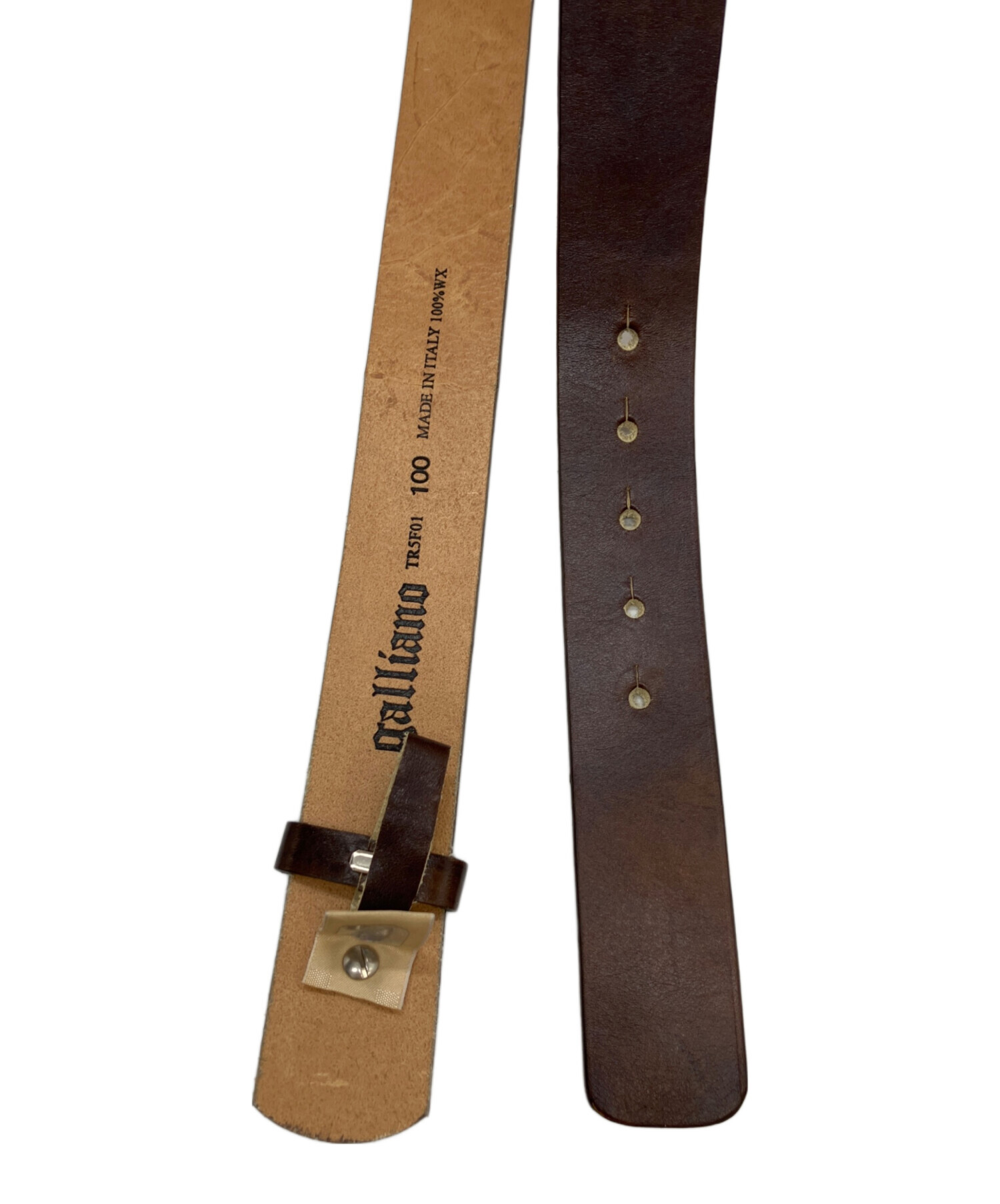 中古・古着通販】GALLIANO (ガリアーノ) レザーベルト ブラウン