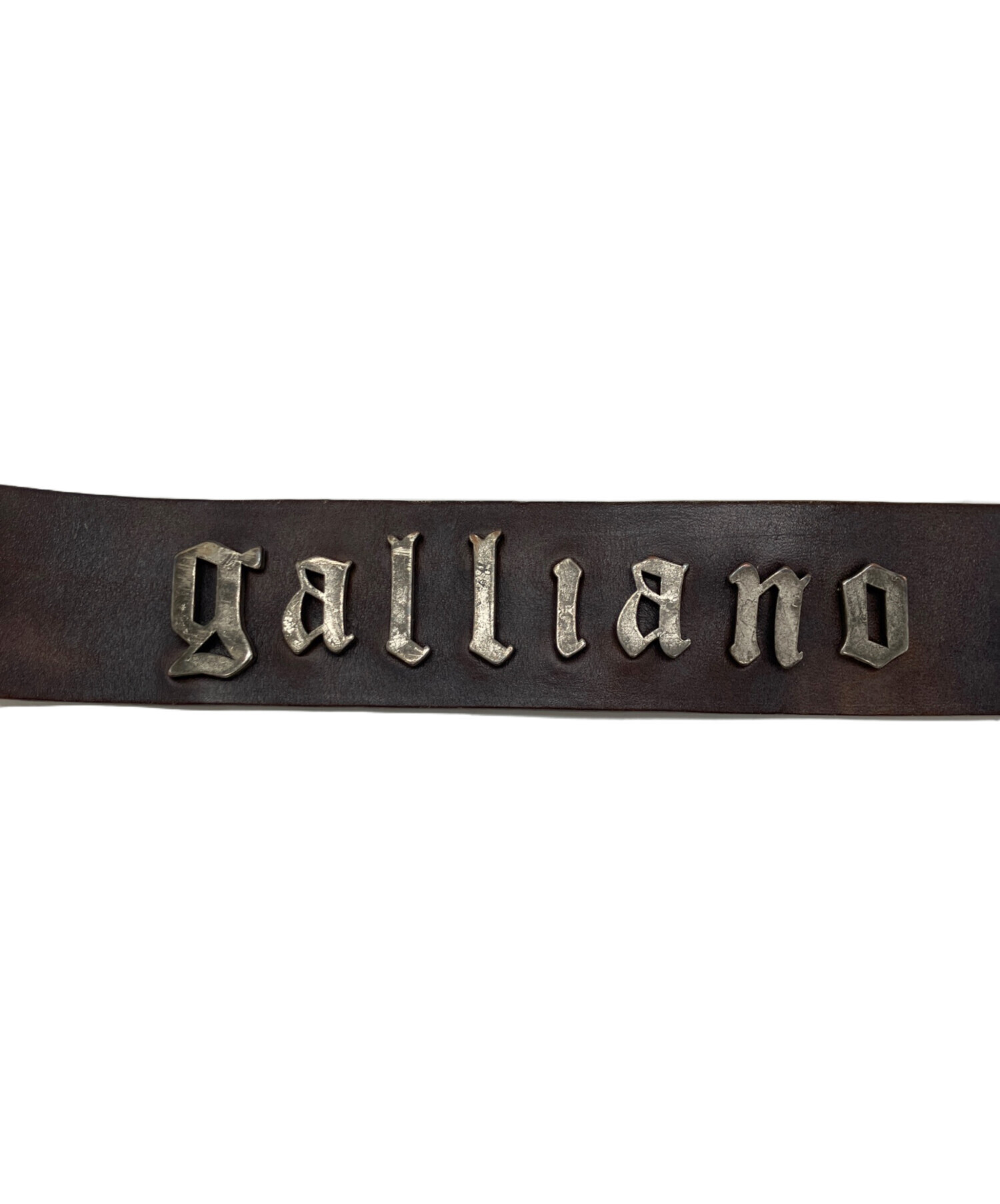 中古・古着通販】GALLIANO (ガリアーノ) レザーベルト ブラウン