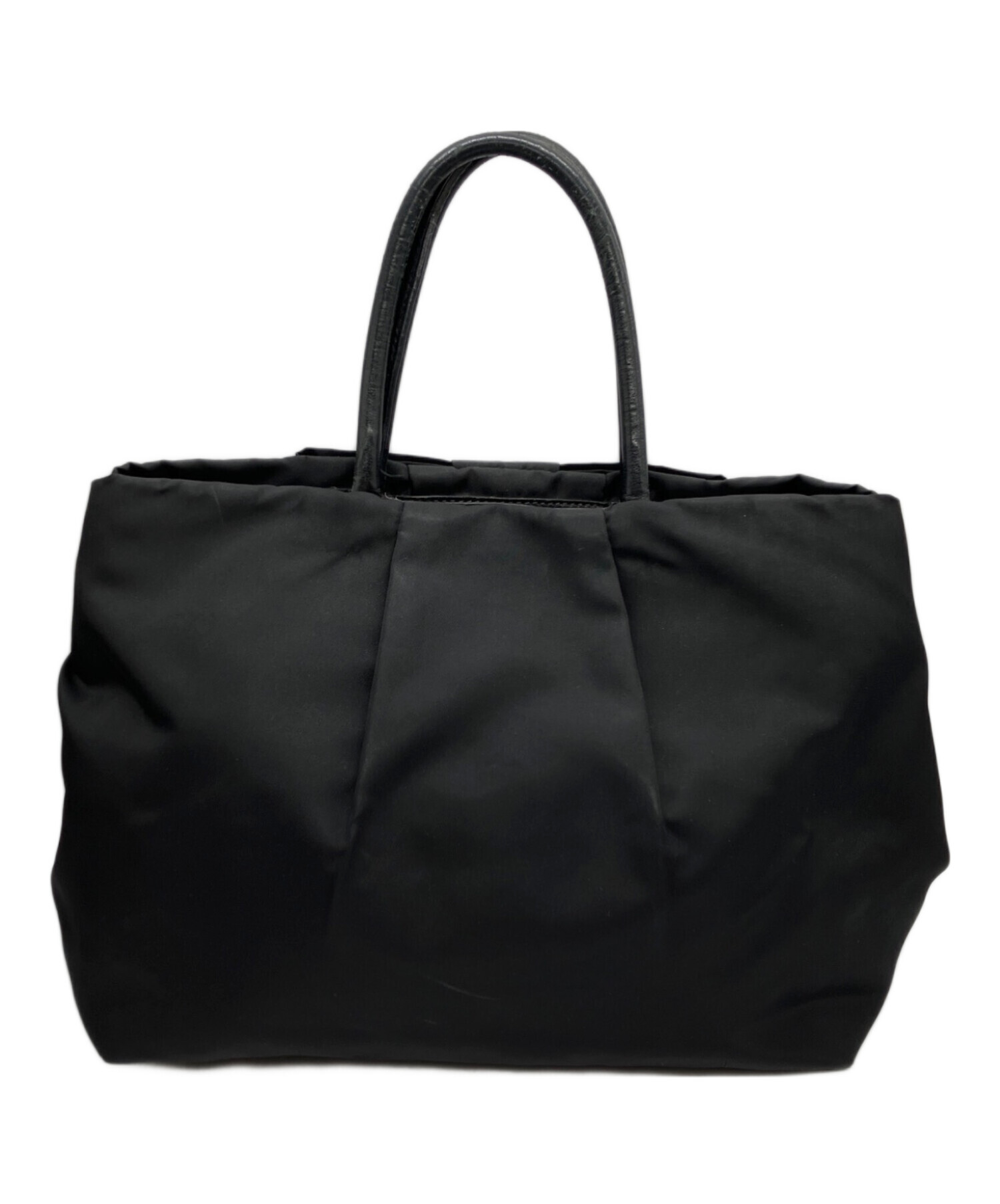 中古・古着通販】PRADA (プラダ) リボンナイロントートバッグ ブラック 