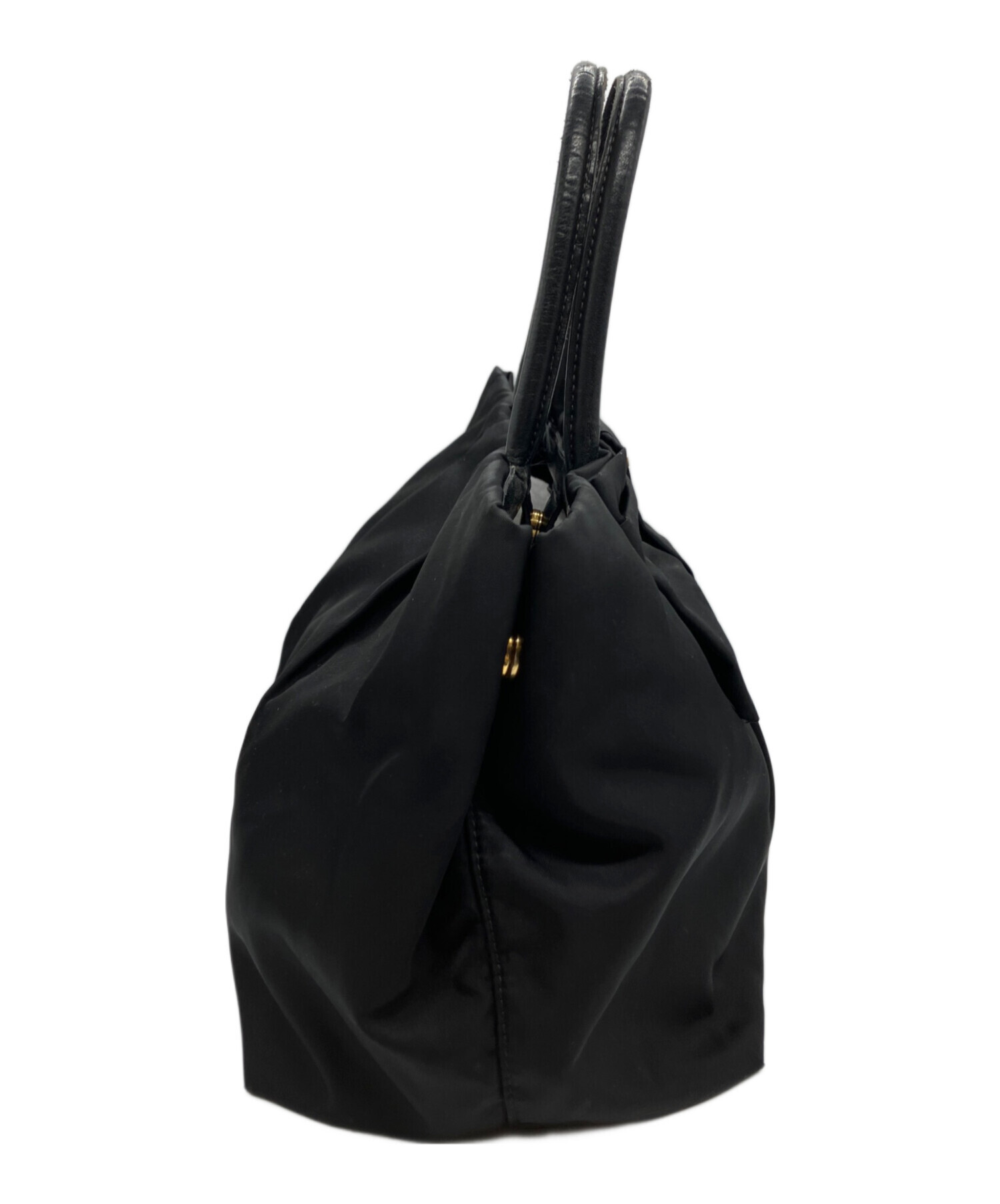 中古・古着通販】PRADA (プラダ) リボンナイロントートバッグ ブラック 