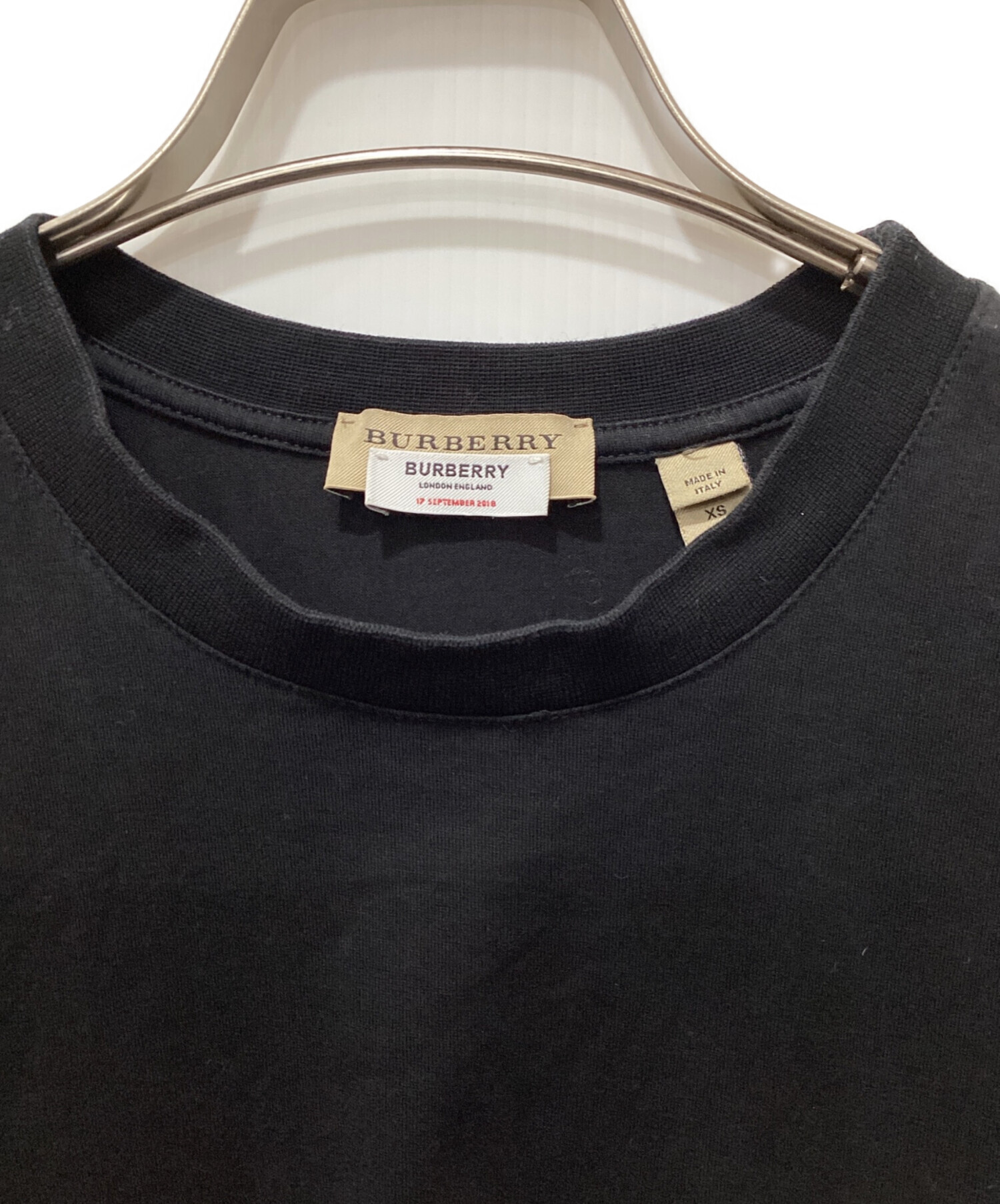 中古・古着通販】BURBERRY (バーバリー) TBロゴ Tシャツ ブラック