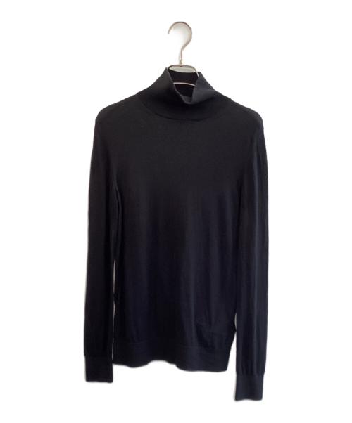 【美品・人気】バーバリー タートルネックニット ノバチェック 2 ブラック 黒 中古・古着通販】BURBERRY (バーバリー) タートルネックニット