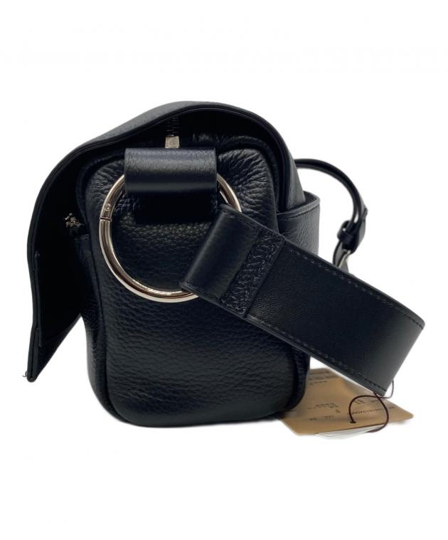 未使用BEARDSLEY(ビアズリー）レザーボディバッグ　ブラック最安値 中古・古着通販】BEARDSLEY (ビアズリー) レザーボディバッグ ブラック