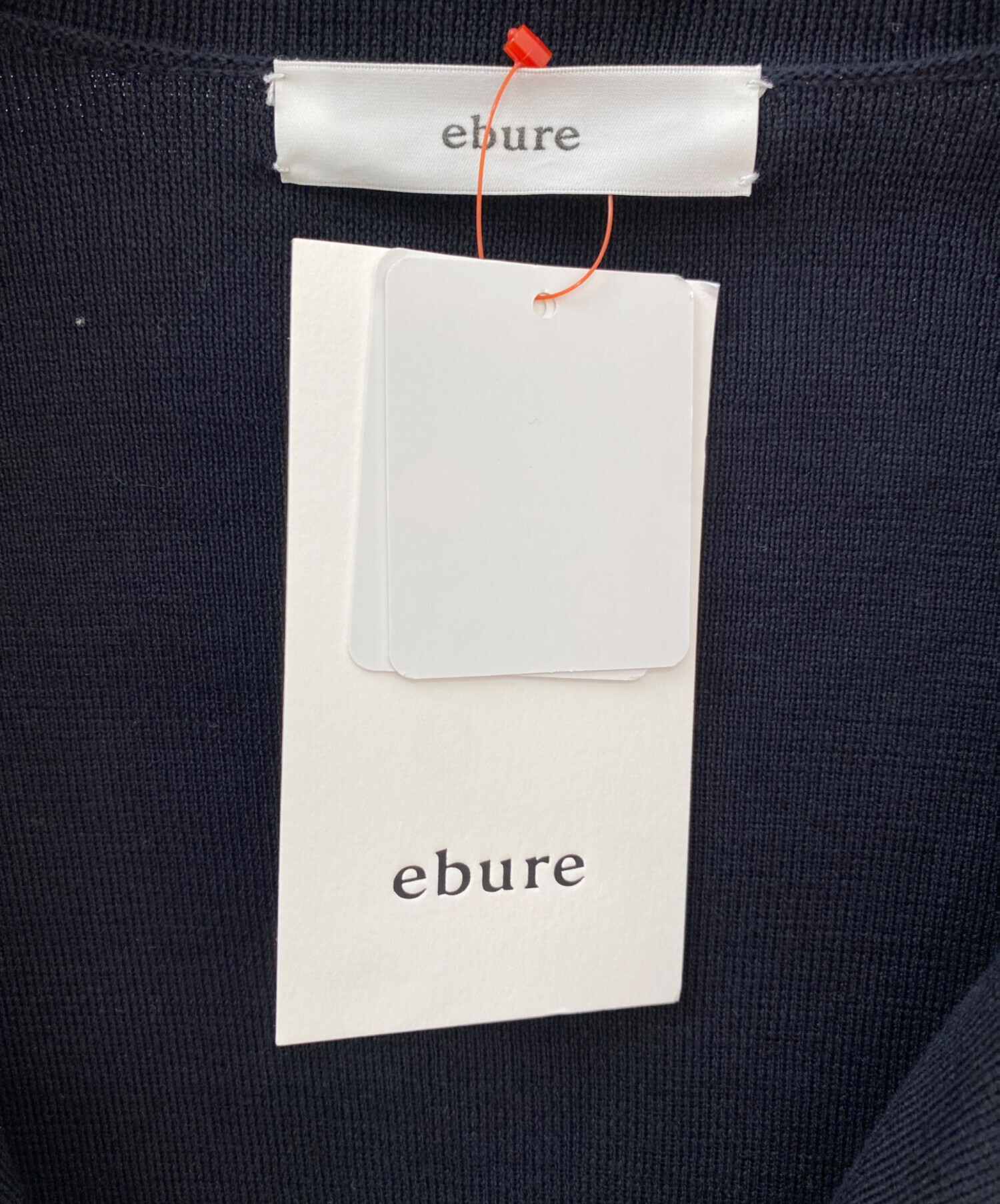 中古・古着通販】ebure (エブール) コットンシルク ニットジャケット 中古・古着通販】ebure (エブール) コットンシルク ニットジャケット