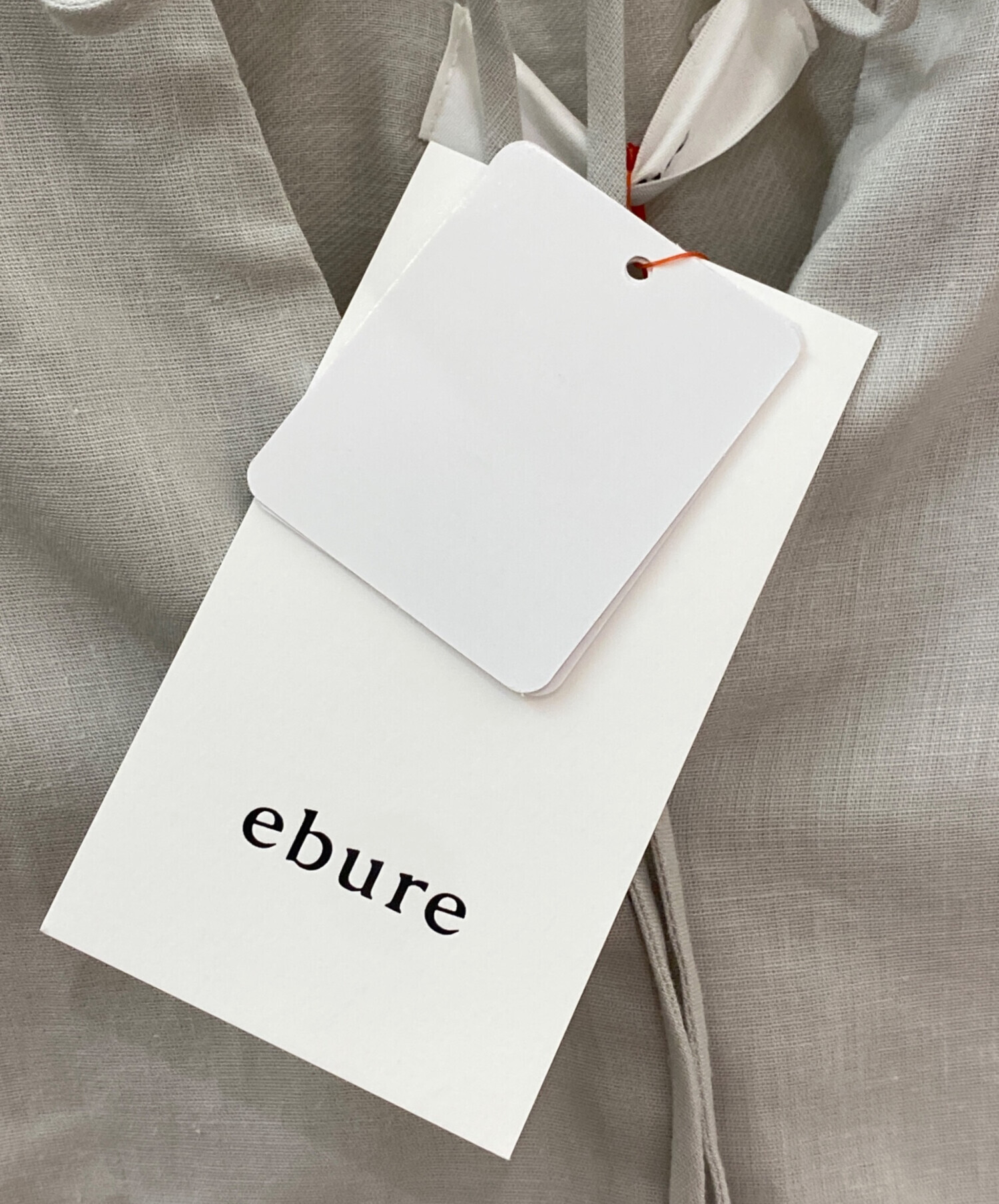 中古・古着通販】ebure (エブール) ラミーツイル ワンピース グレー 