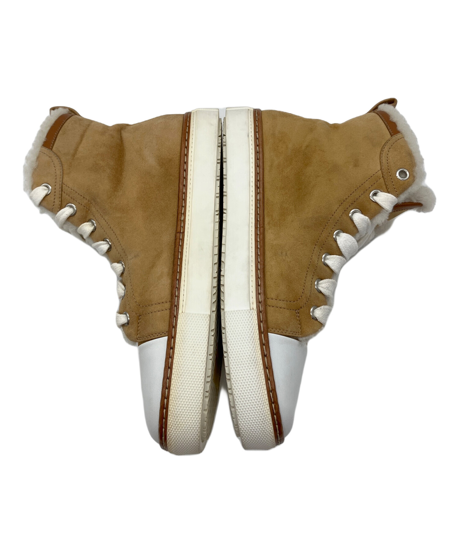 中古・古着通販】HERMES (エルメス) ハイカットスニーカー キャメル