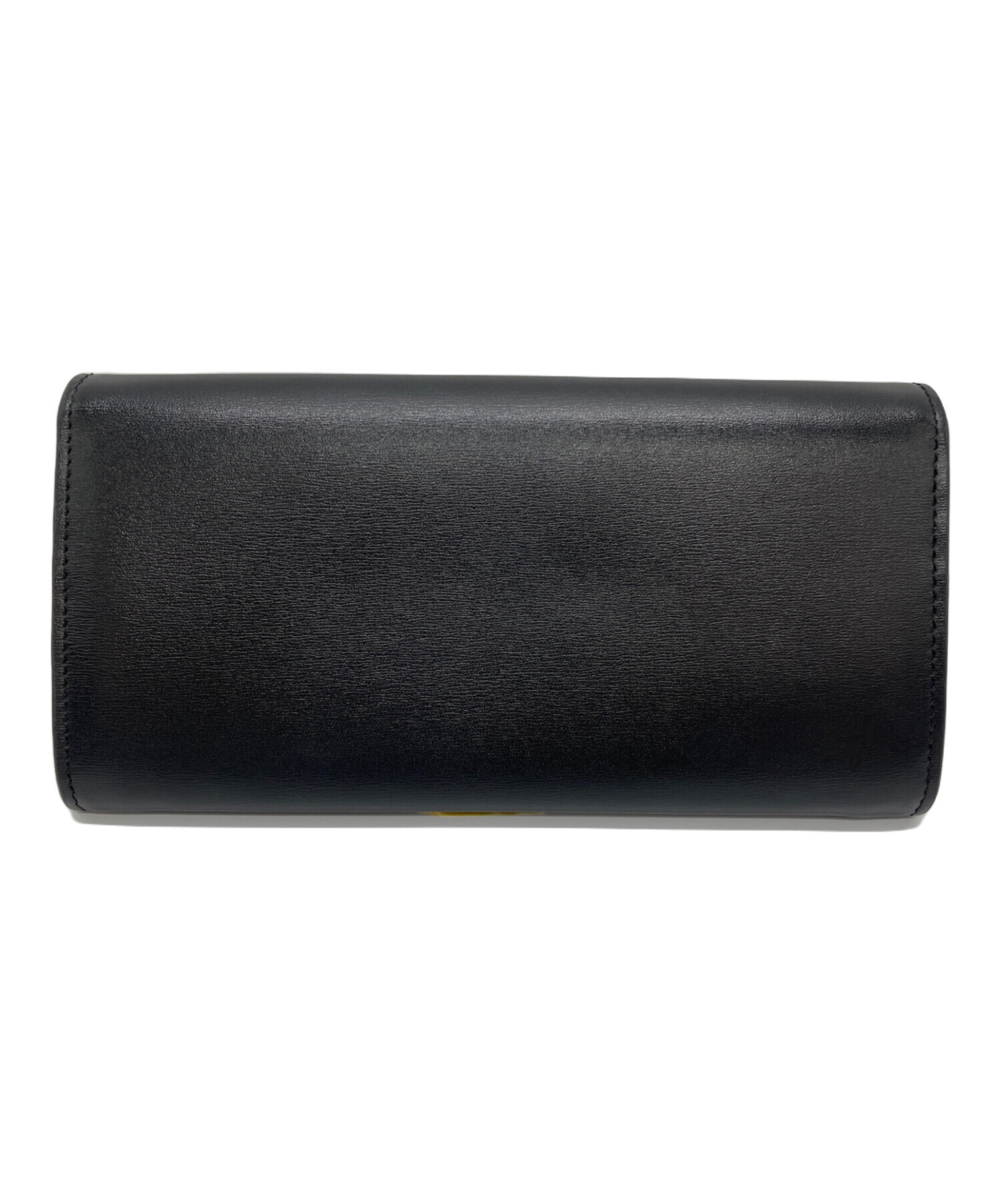 CELINE　セリーヌ 　ブラック　長財布 中古・古着通販】CELINE (セリーヌ) 長財布 ブラック｜ブランド・古着
