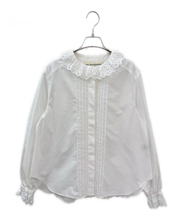 Shinzone(シンゾーン)｜レースカラーブラウス/ホワイト の通販