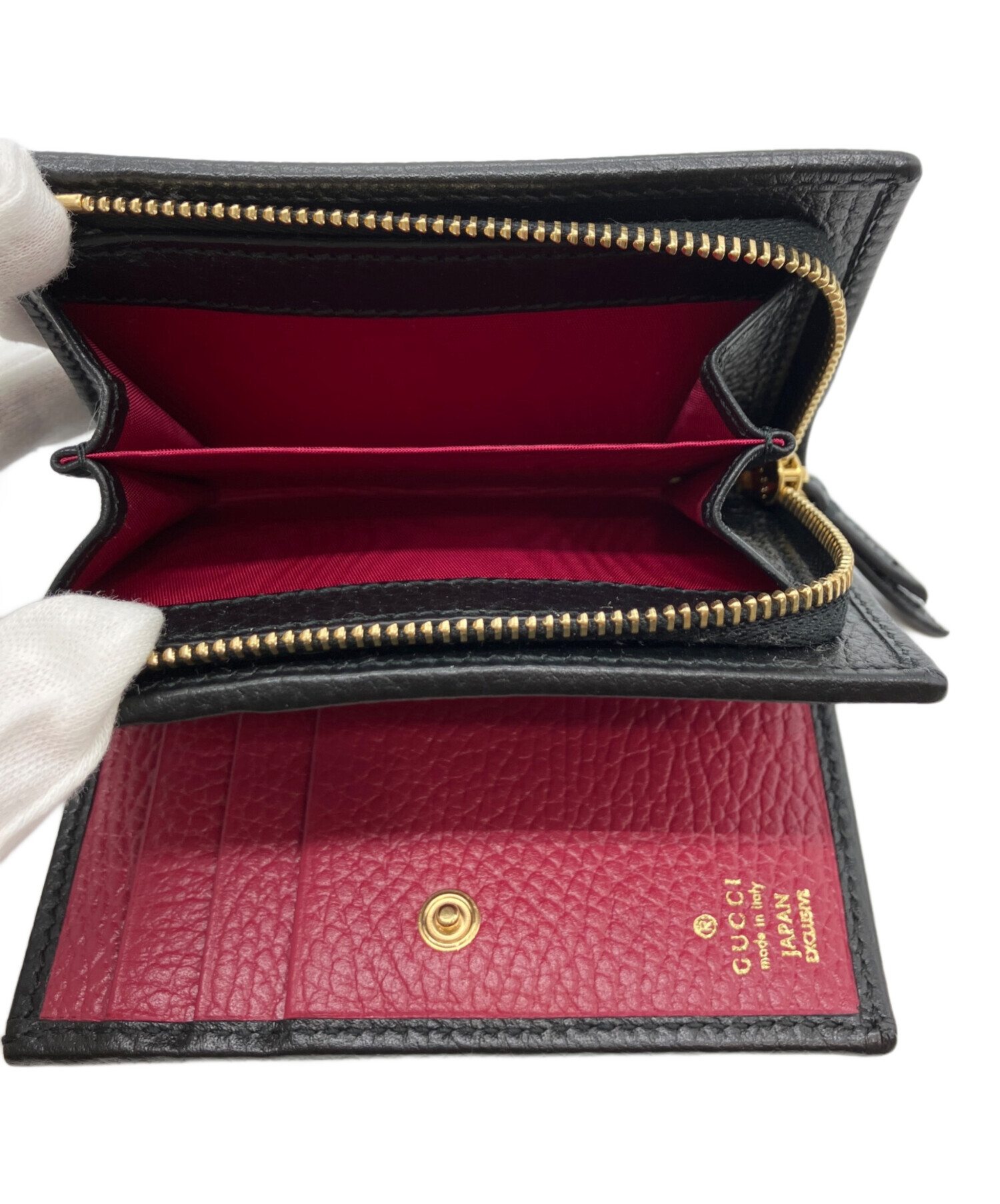 中古・古着通販】GUCCI (グッチ) 日本限定 ダブルG 二つ折りウォレット 