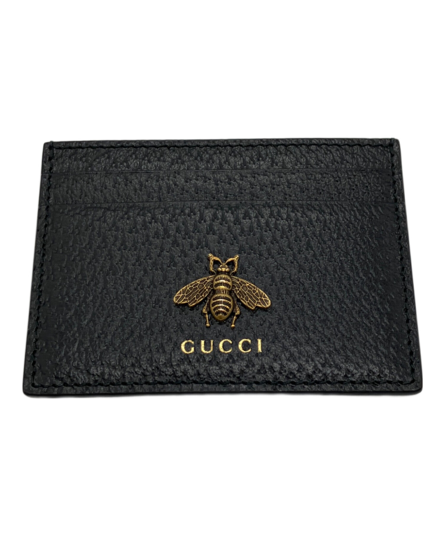 中古・古着通販】GUCCI (グッチ) アニマリエ カードケース ブラック 